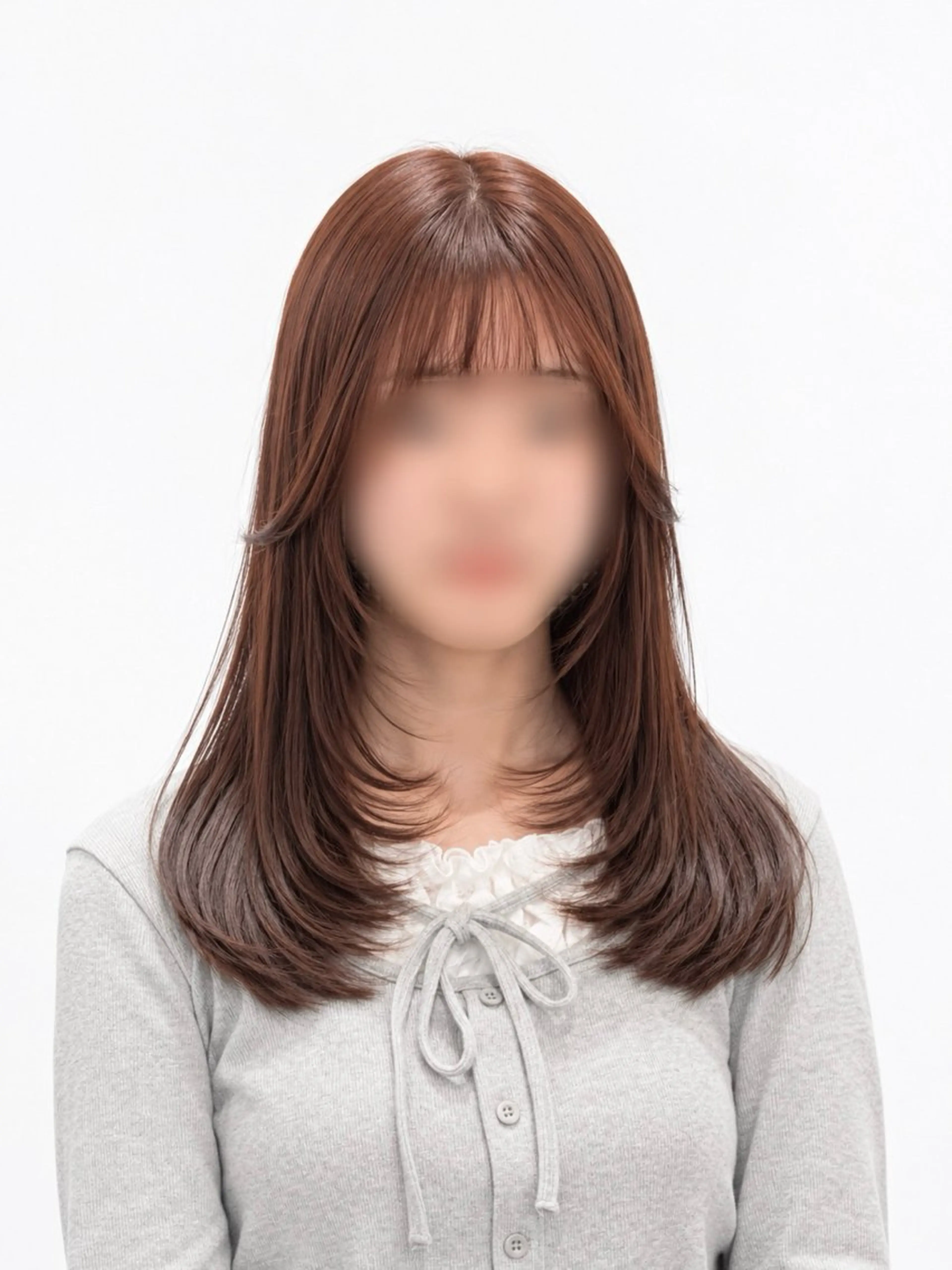 ロング カット ヘアカラー トリートメント 艶髪/レイヤー/ ツグミのヘアスタイル