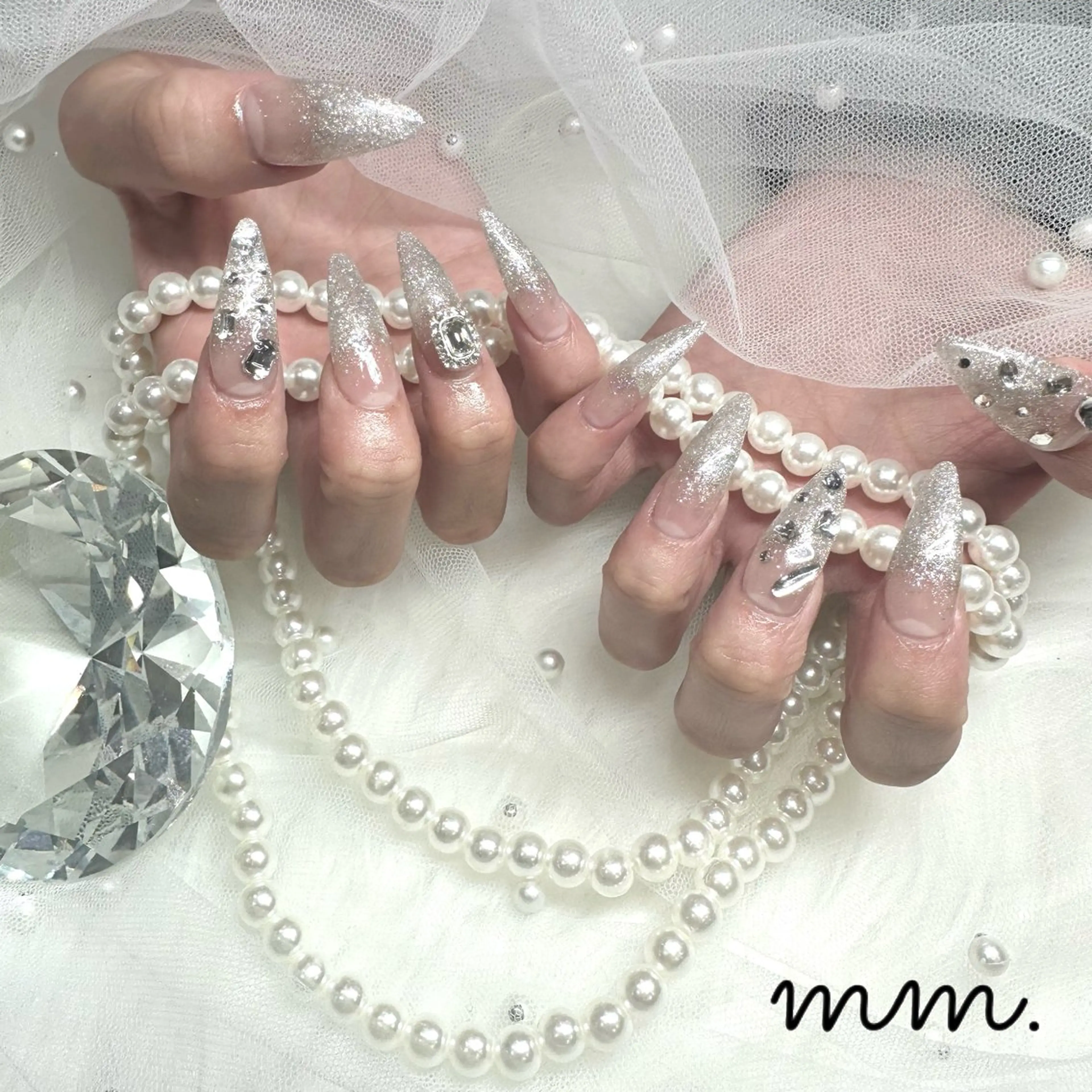 ネイル ハンドネイル 🩷🩵mm.大宮 Riyo🧸🩵🩷のネイルデザイン