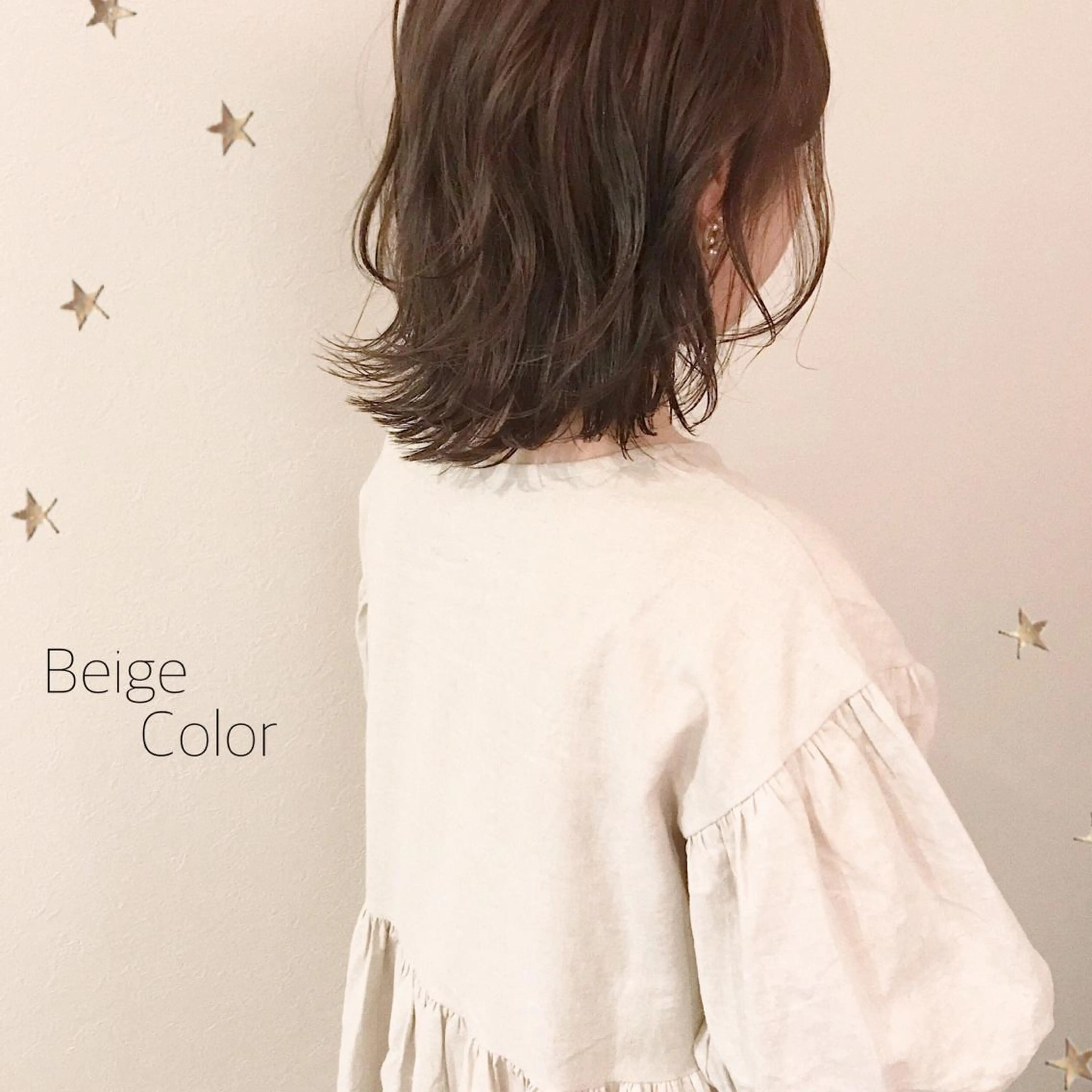 ミディアム カラー 市川 千夏のヘアスタイル