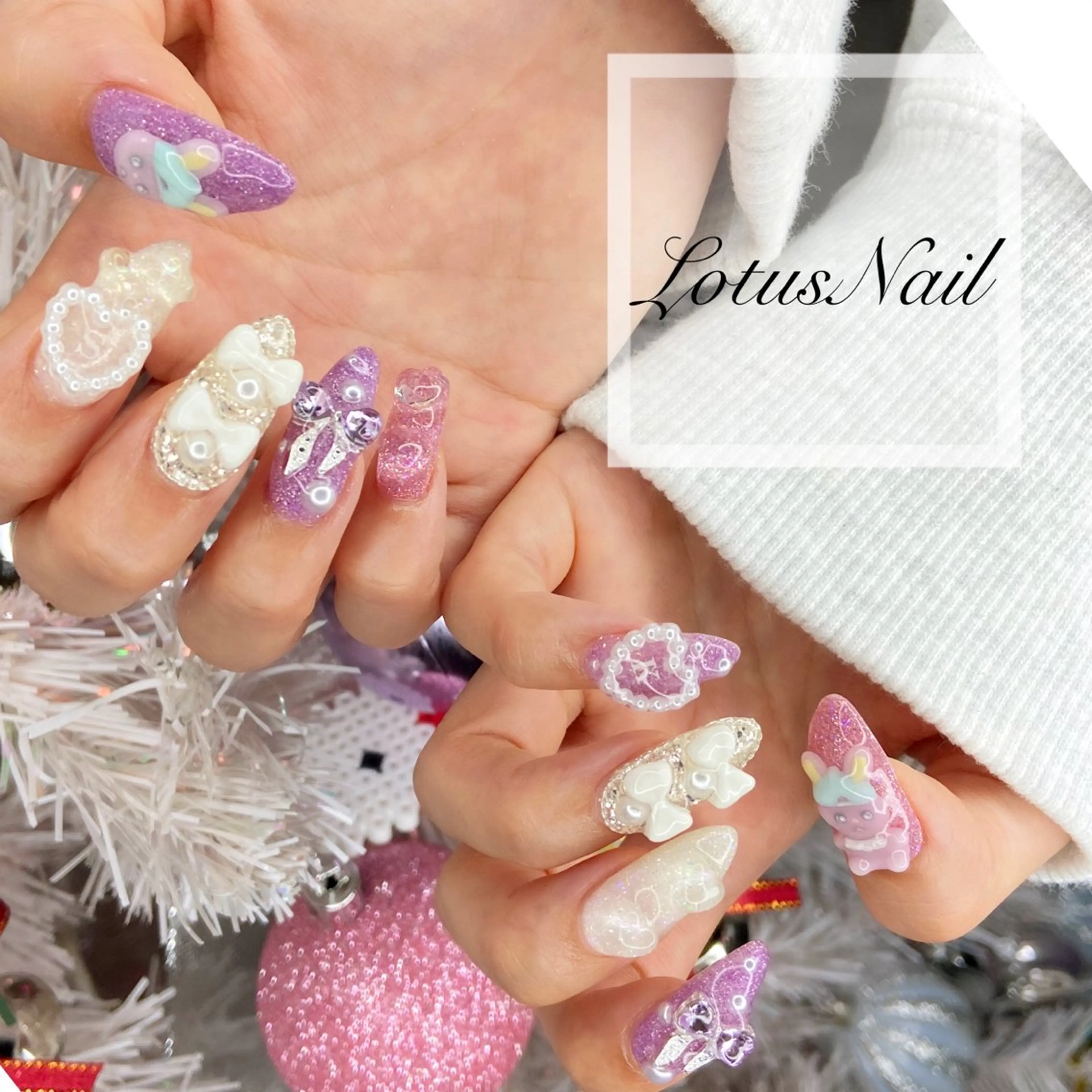 ネイル ジェルネイル 持ち込み ハンドネイル Lotus Nailのネイルデザイン