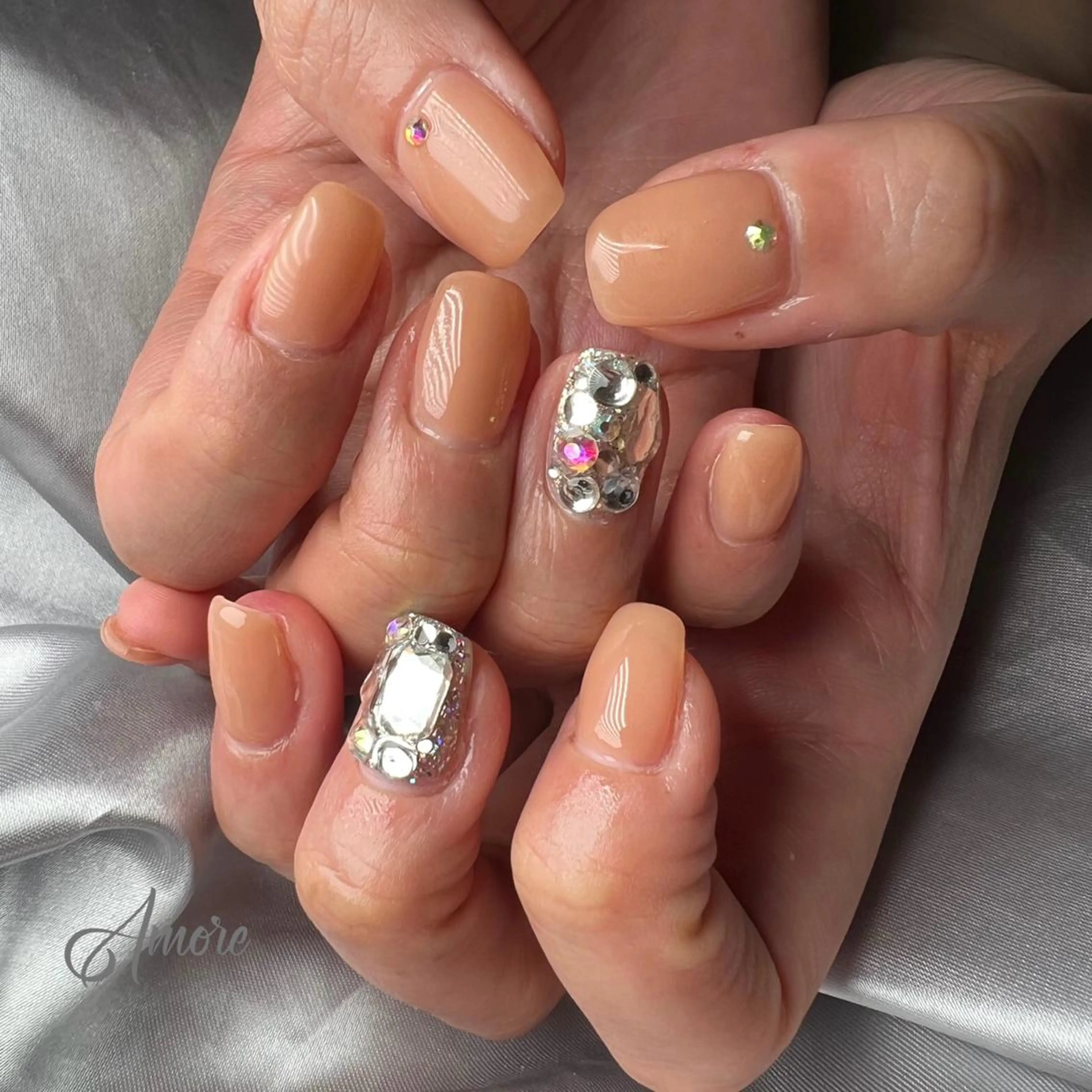 ネイル ジェルネイル 韓国ネイル ミラーネイル オフィスネイル パラジェル You kyehwaのネイルデザイン