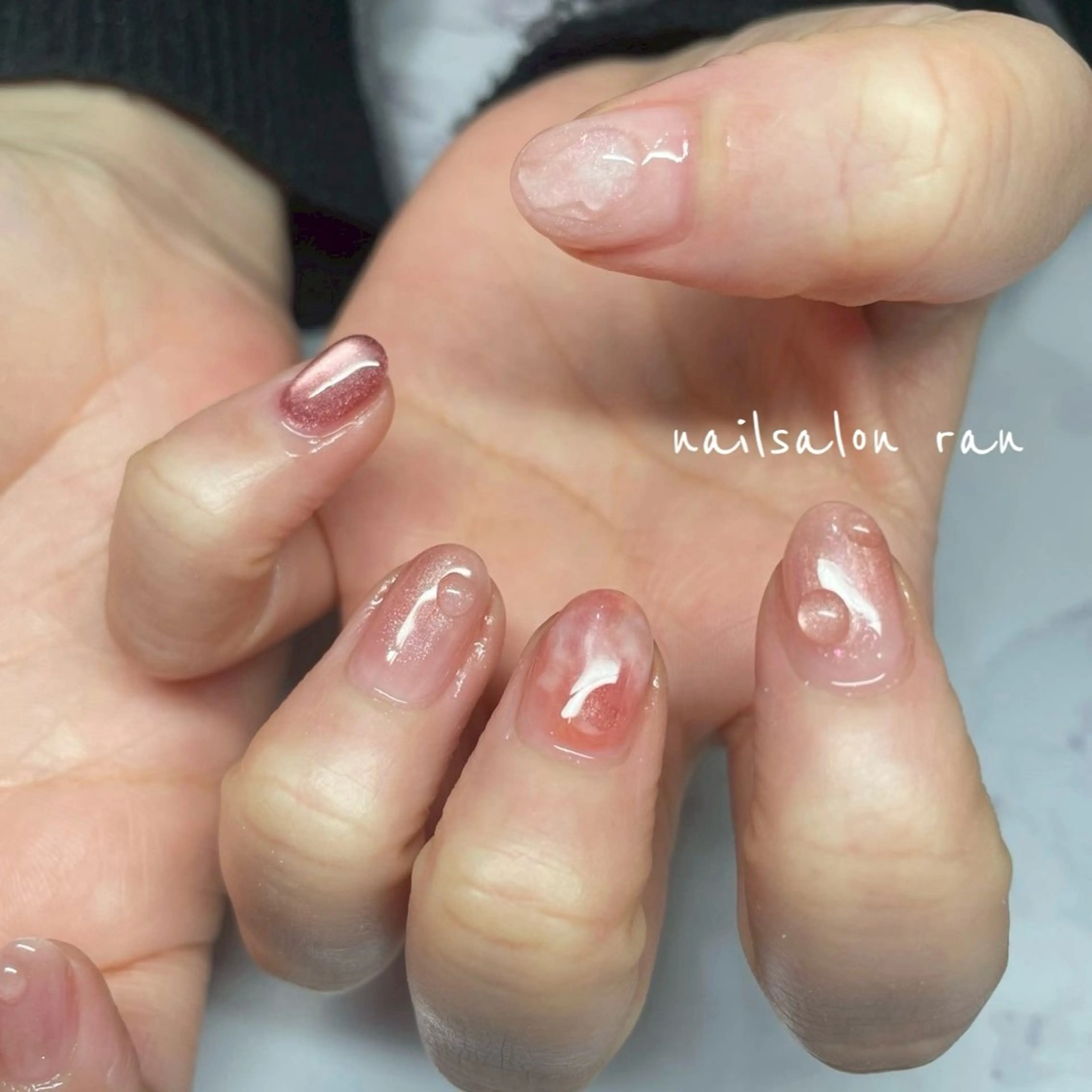 ネイル 春ネイル ハンドネイル ハンドケア nailsalon ranのネイルデザイン