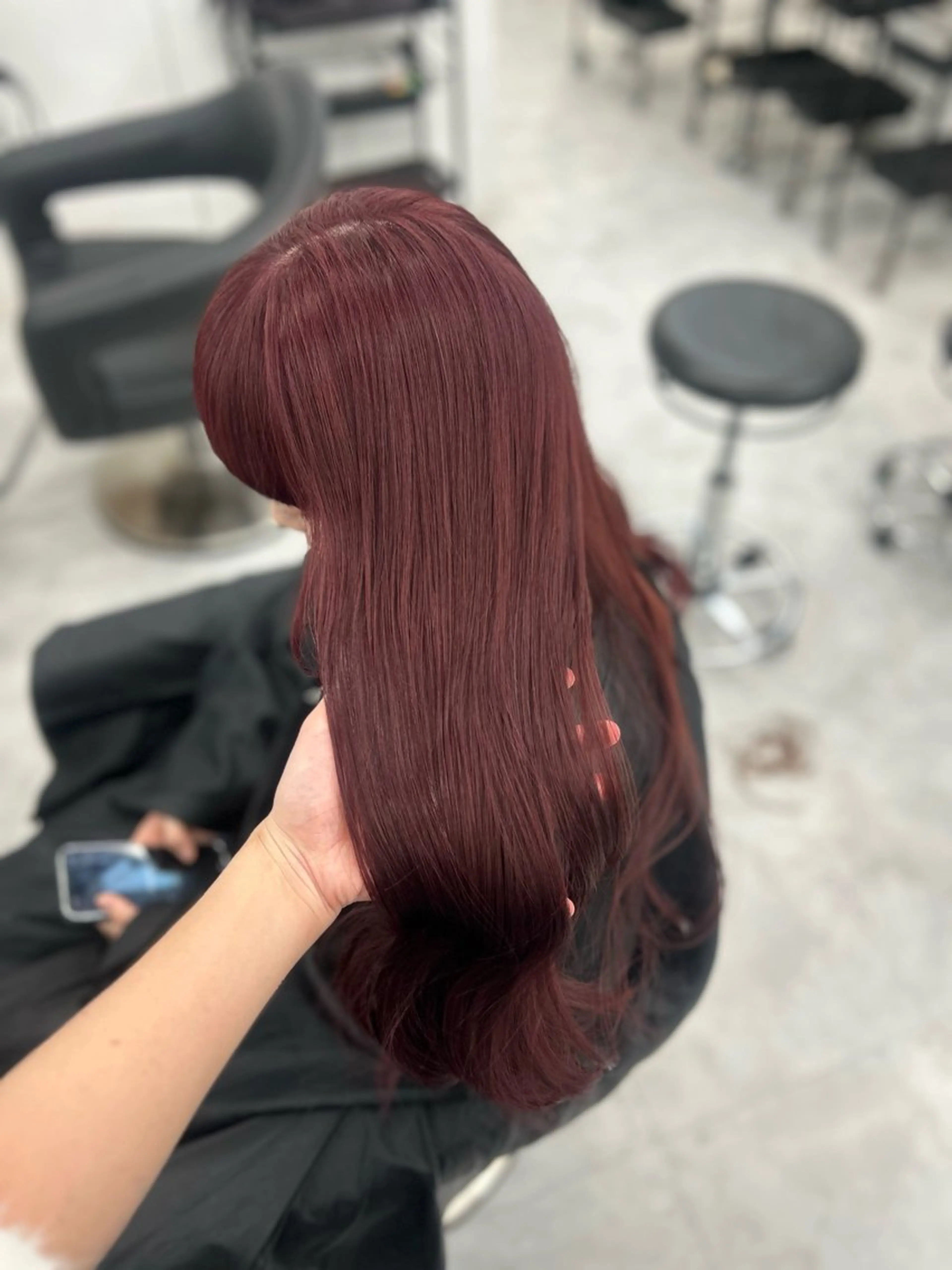 ロング ヘアカラー トリートメント ヘッドスパ ヘアセット 🥀艶髪/似合わせ 暖色/まな🥀のヘアスタイル