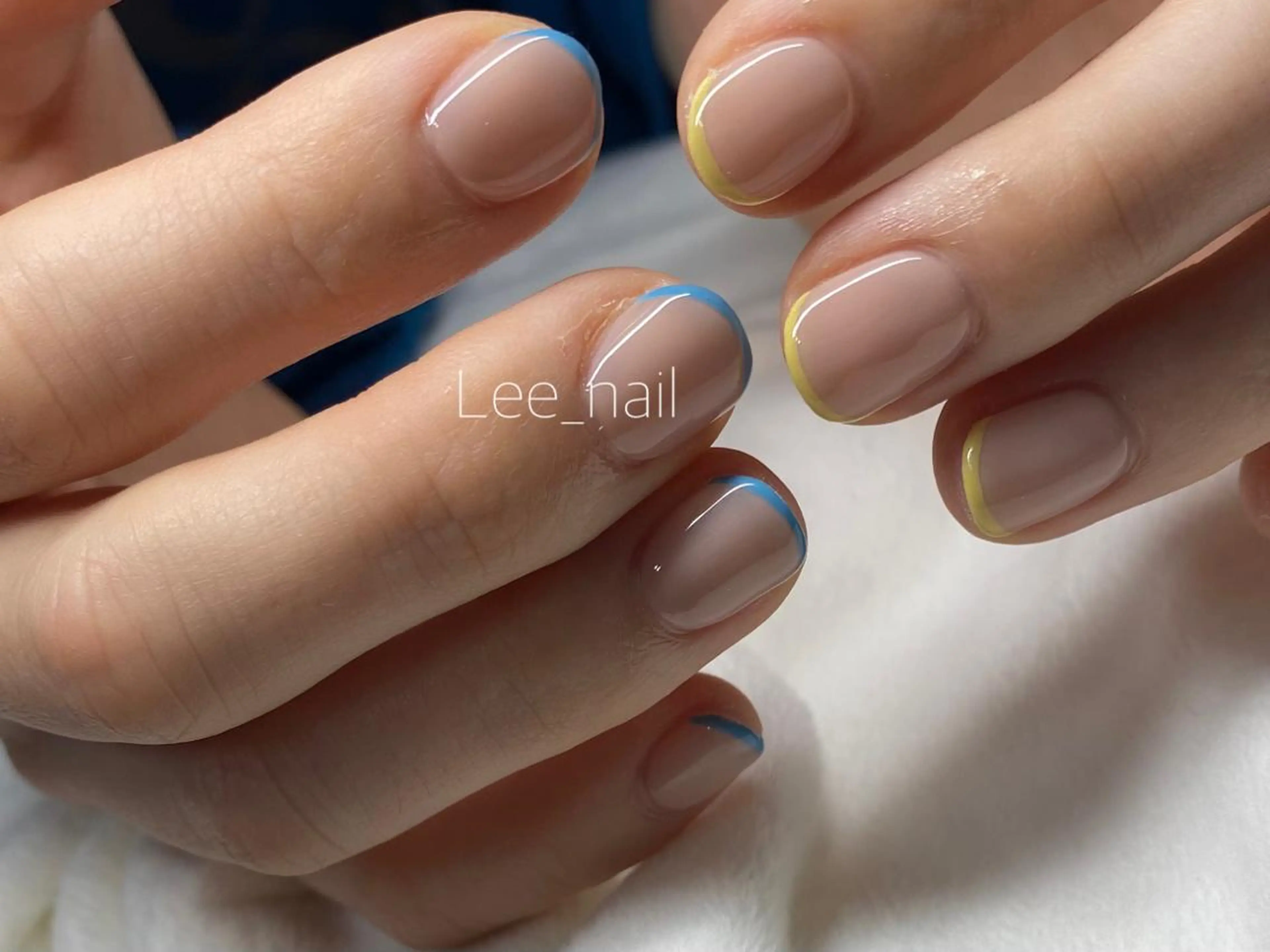 ネイル フレンチネイル ワンカラーネイル ハンドネイル Lee_ nailのネイルデザイン