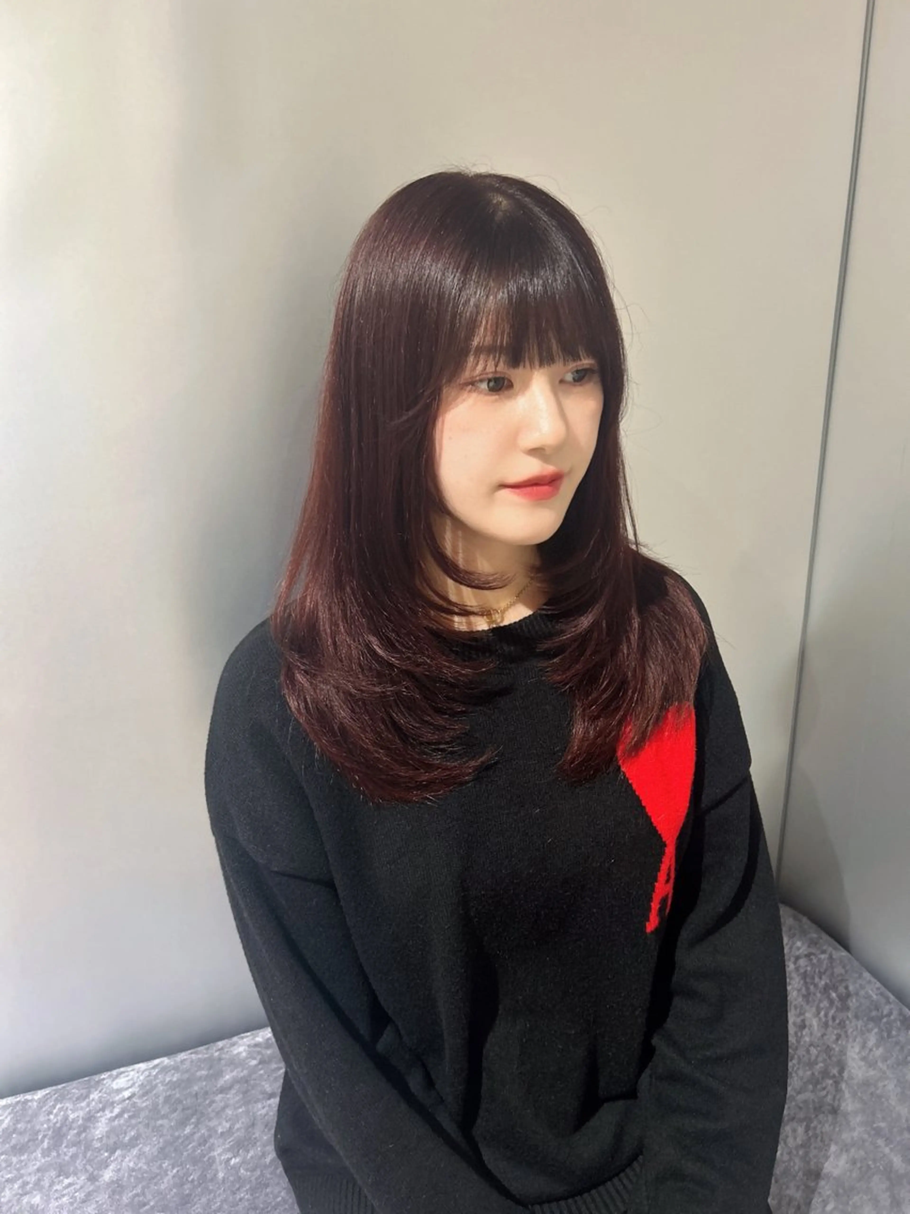 ロング カラー レイヤーカット/ 縮毛矯正🇰🇷早坂のヘアスタイル