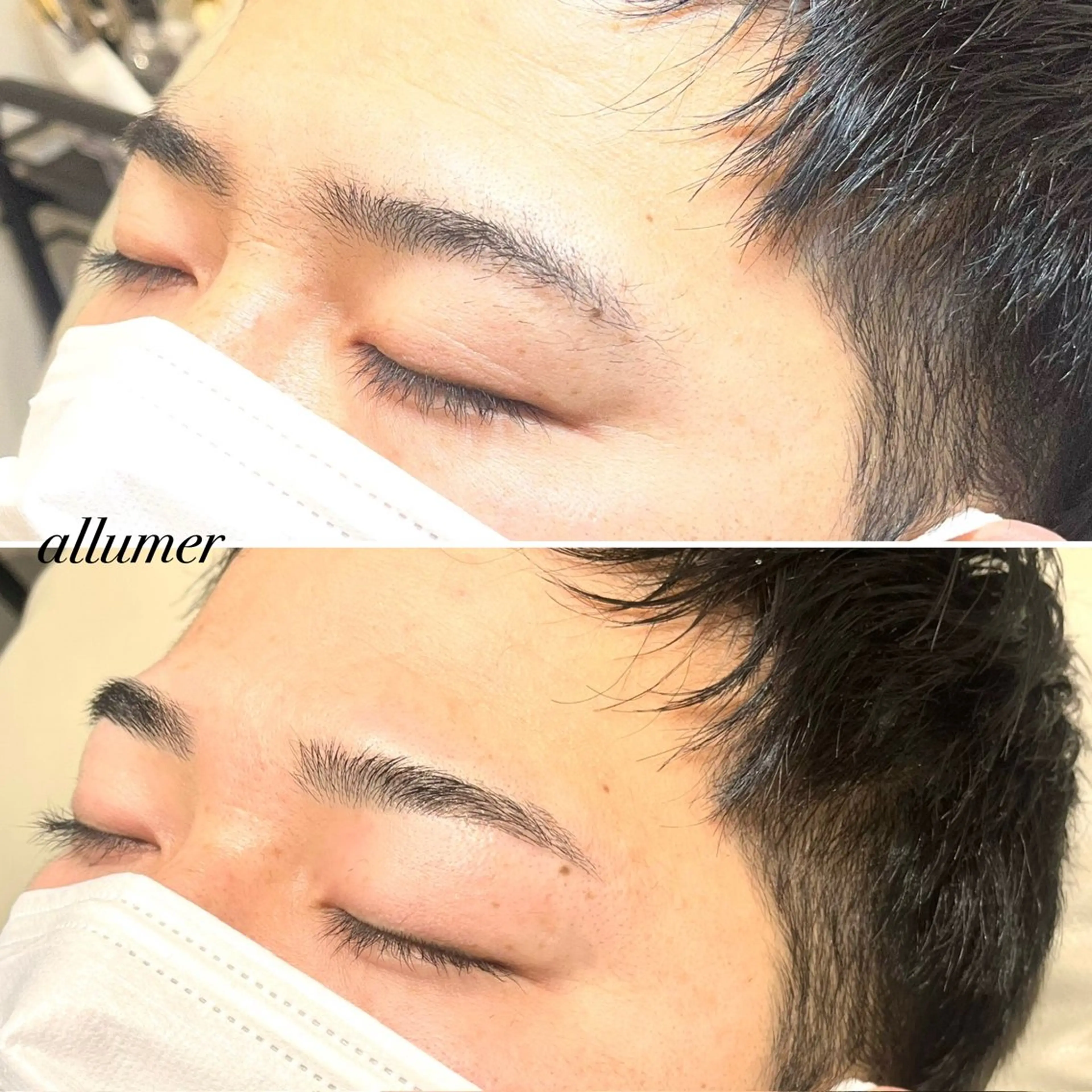 メンズ アイブロウ ワックス脱毛 眉カット メンズ眉毛サロン allumerりさの眉毛・アイブロウイメージ
