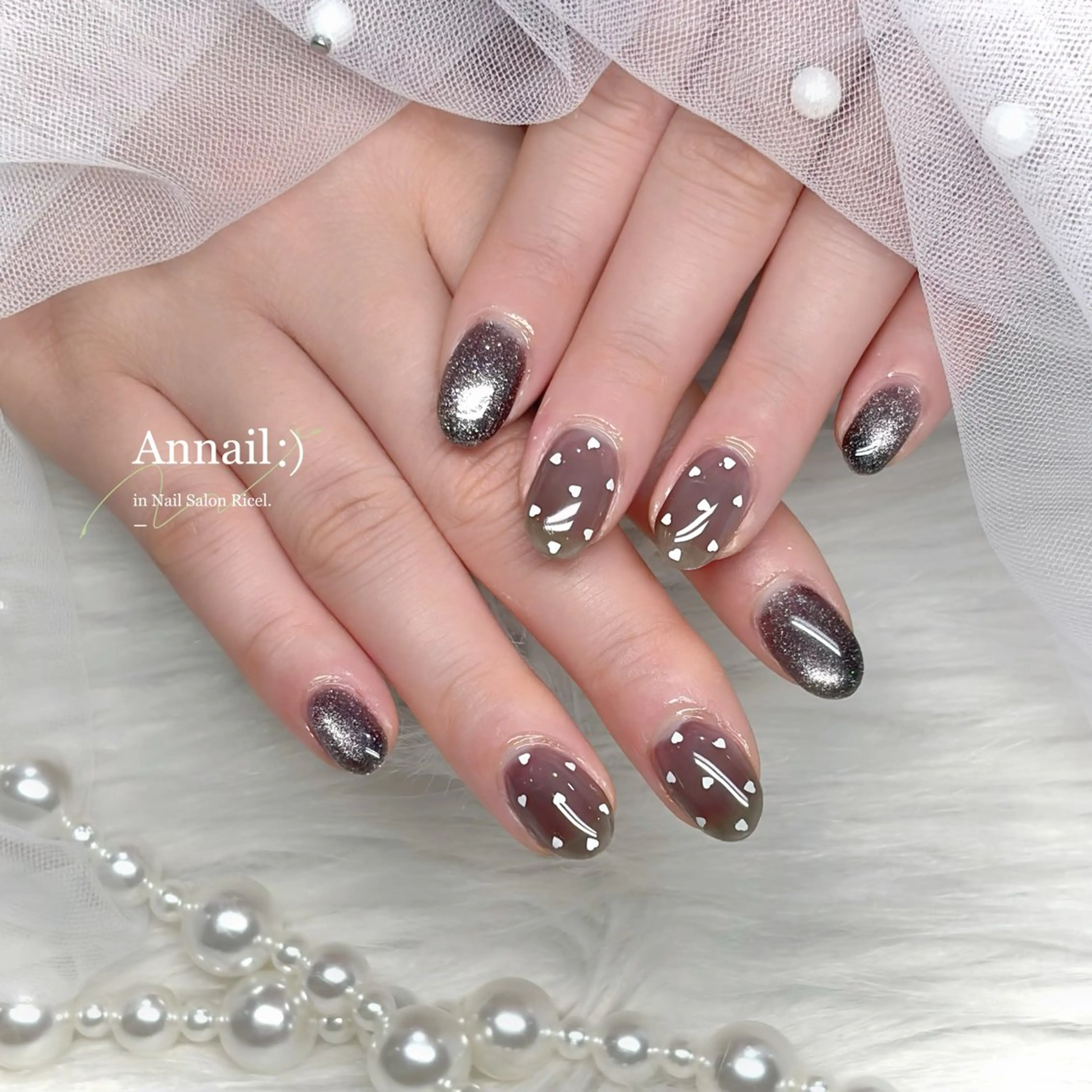 ネイル ジェルネイル 韓国ネイル ハンドネイル ANNA ♪のネイルデザイン