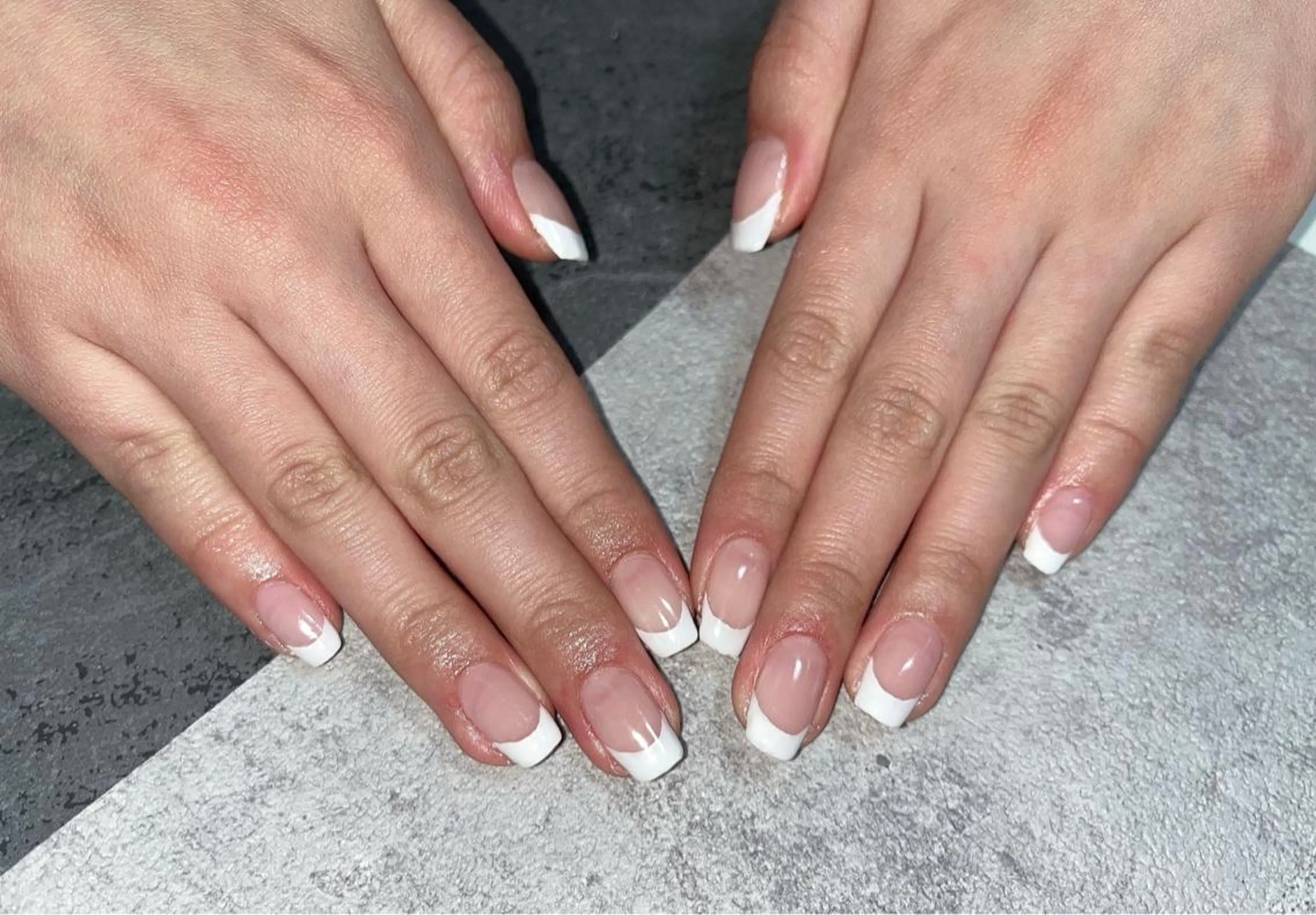 ✨フレンチネイル✨ネイルモデル💅💓(オフなし)の写真