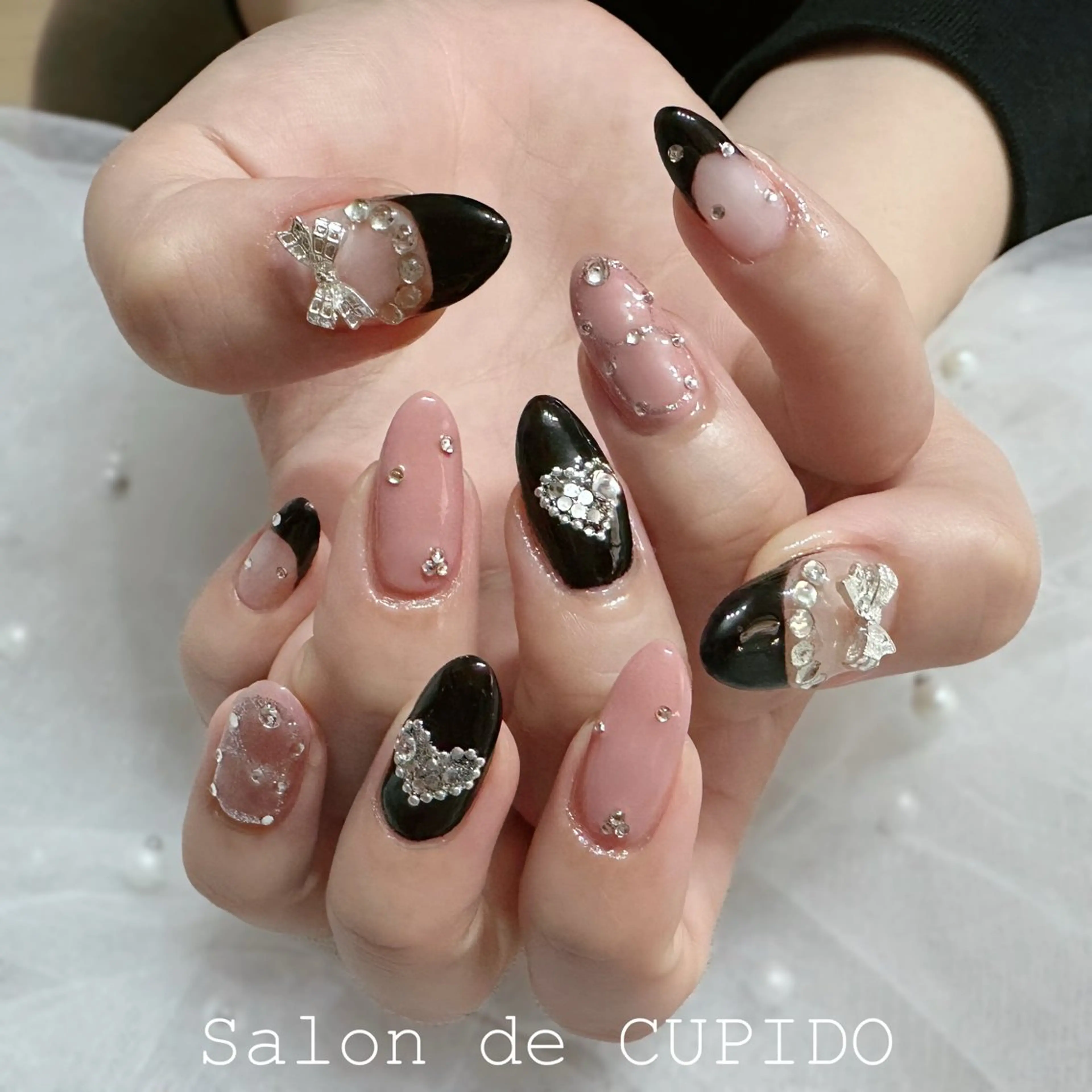 ネイル ガーリー ピンク Salon de CUPIDOのネイルデザイン