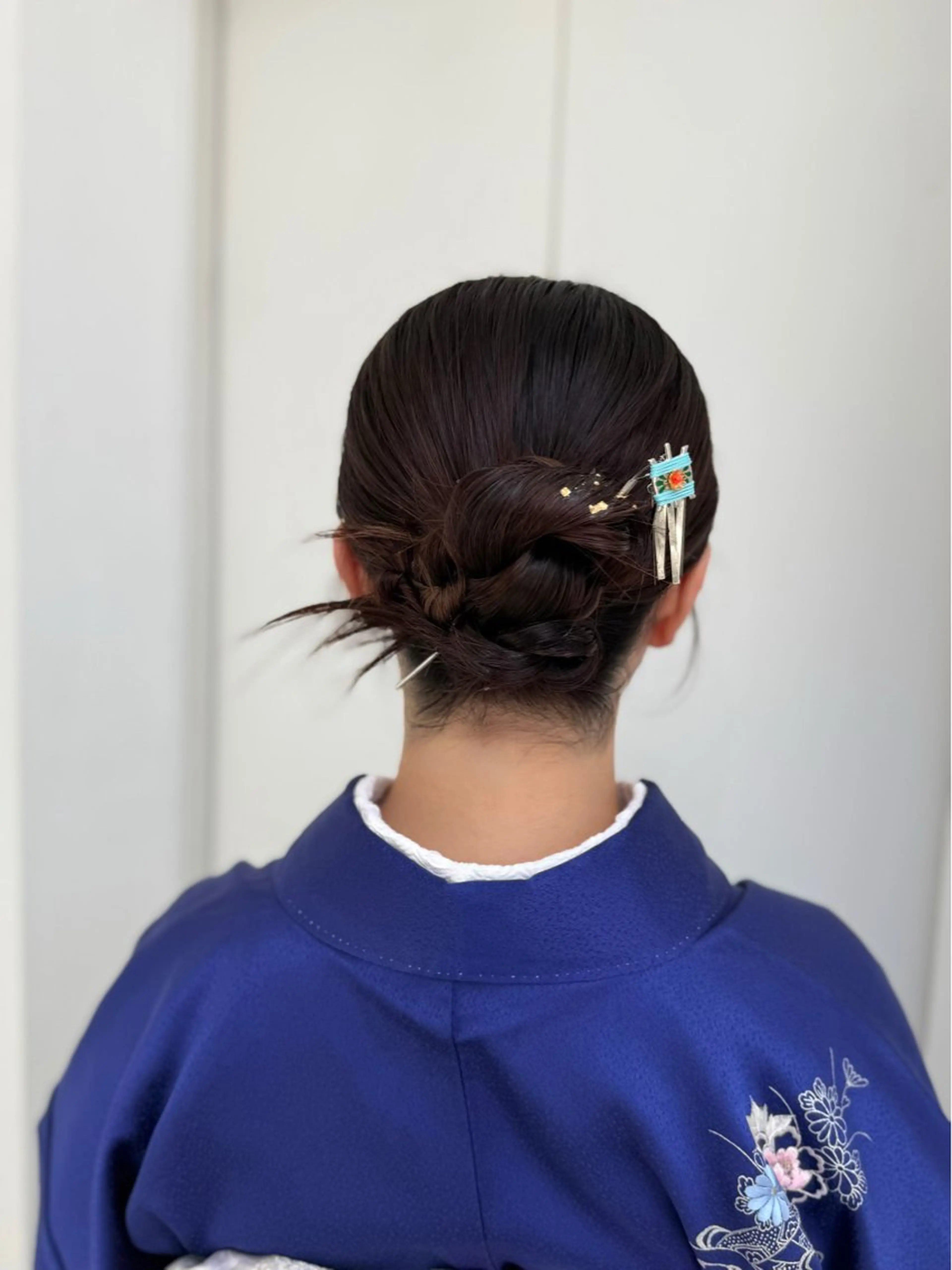 セミロング ヘアアレンジ 着物ヘア ヘアセット 🦋🫧艶髪カラー 🫧🦋あいりのヘアスタイル