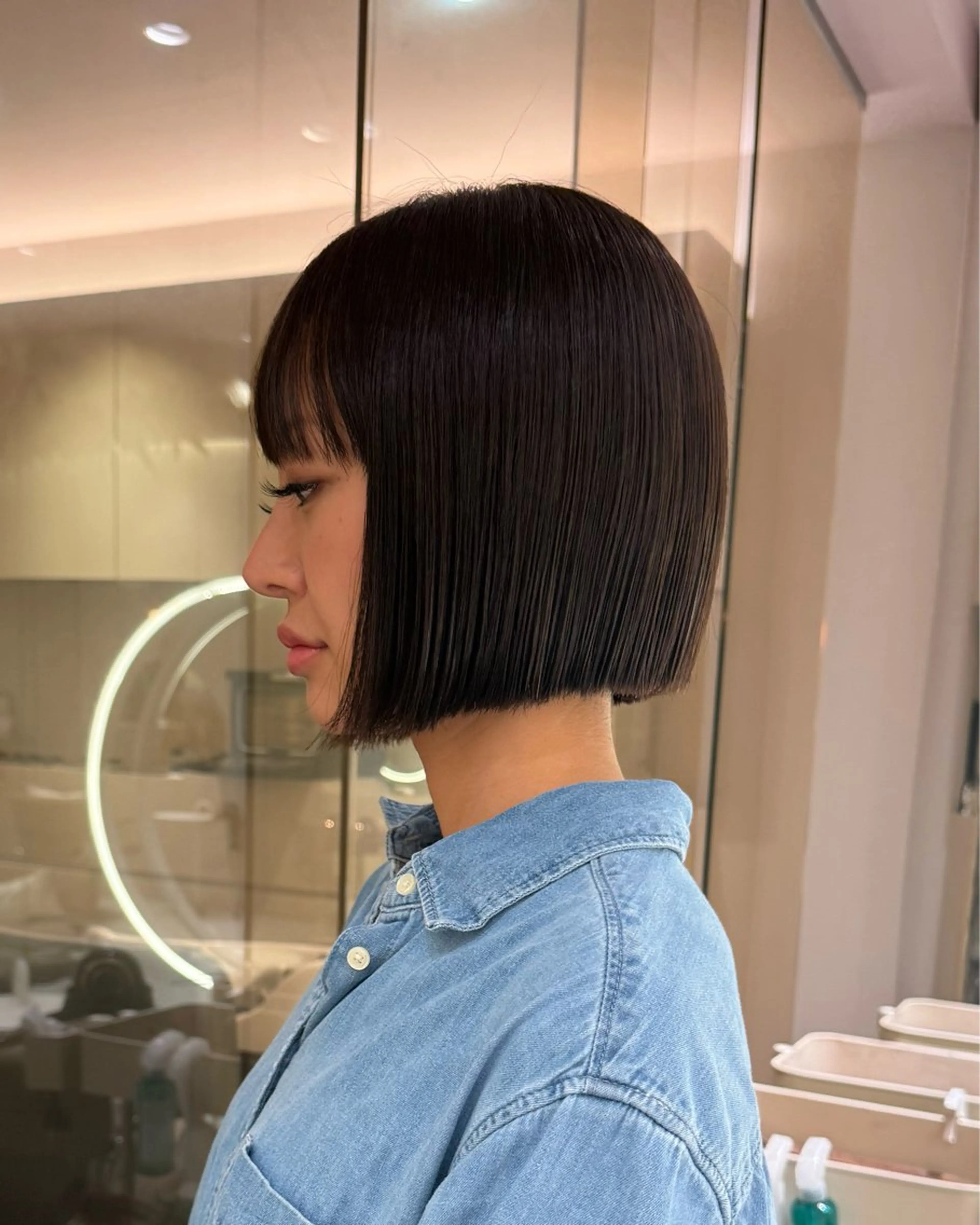 ショート パーマ maison mile所属・Akari暖色カラー /レイヤーカットのヘアスタイル