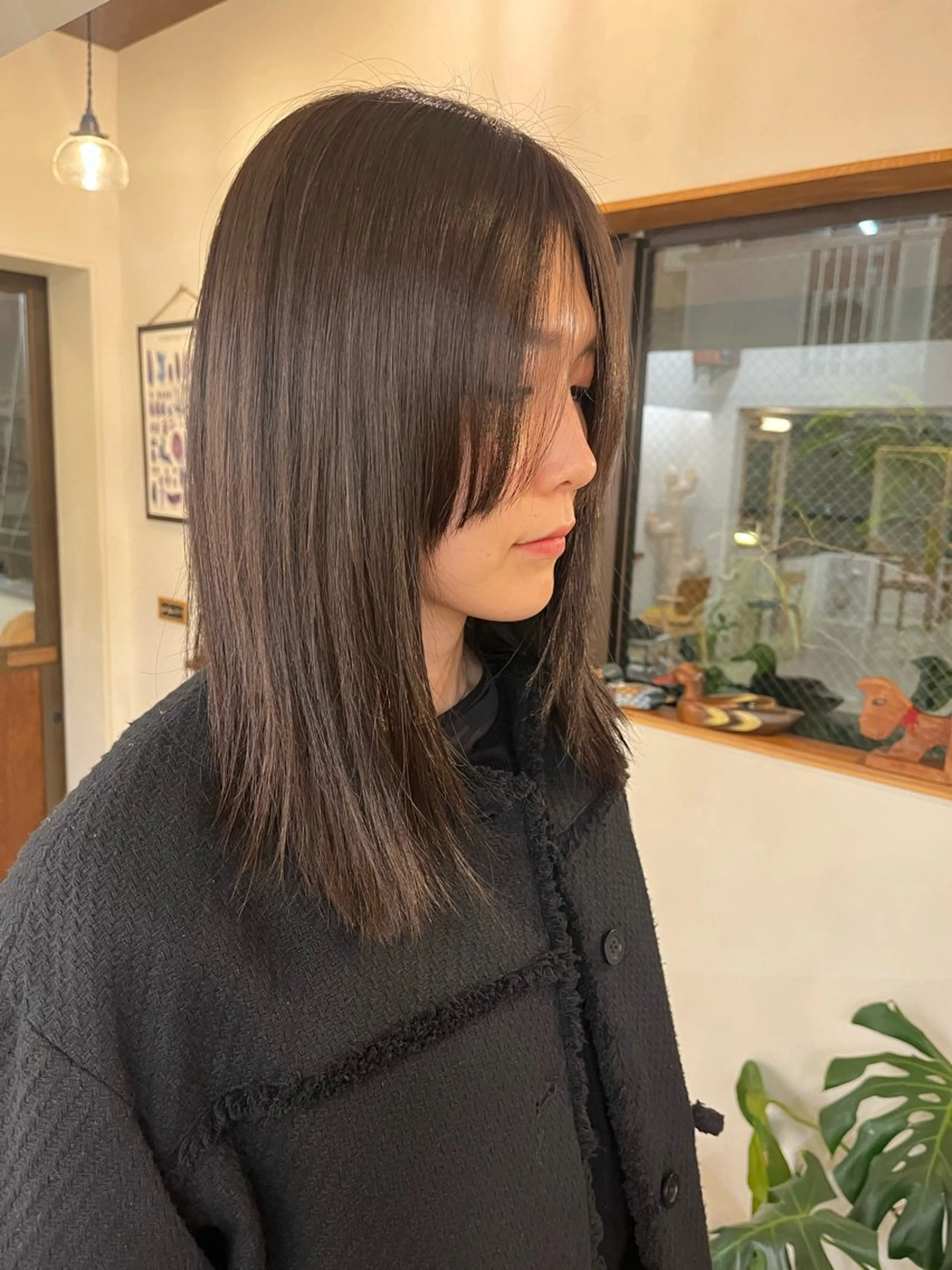 ミディアム カラー 宇野澤 銘のヘアスタイル