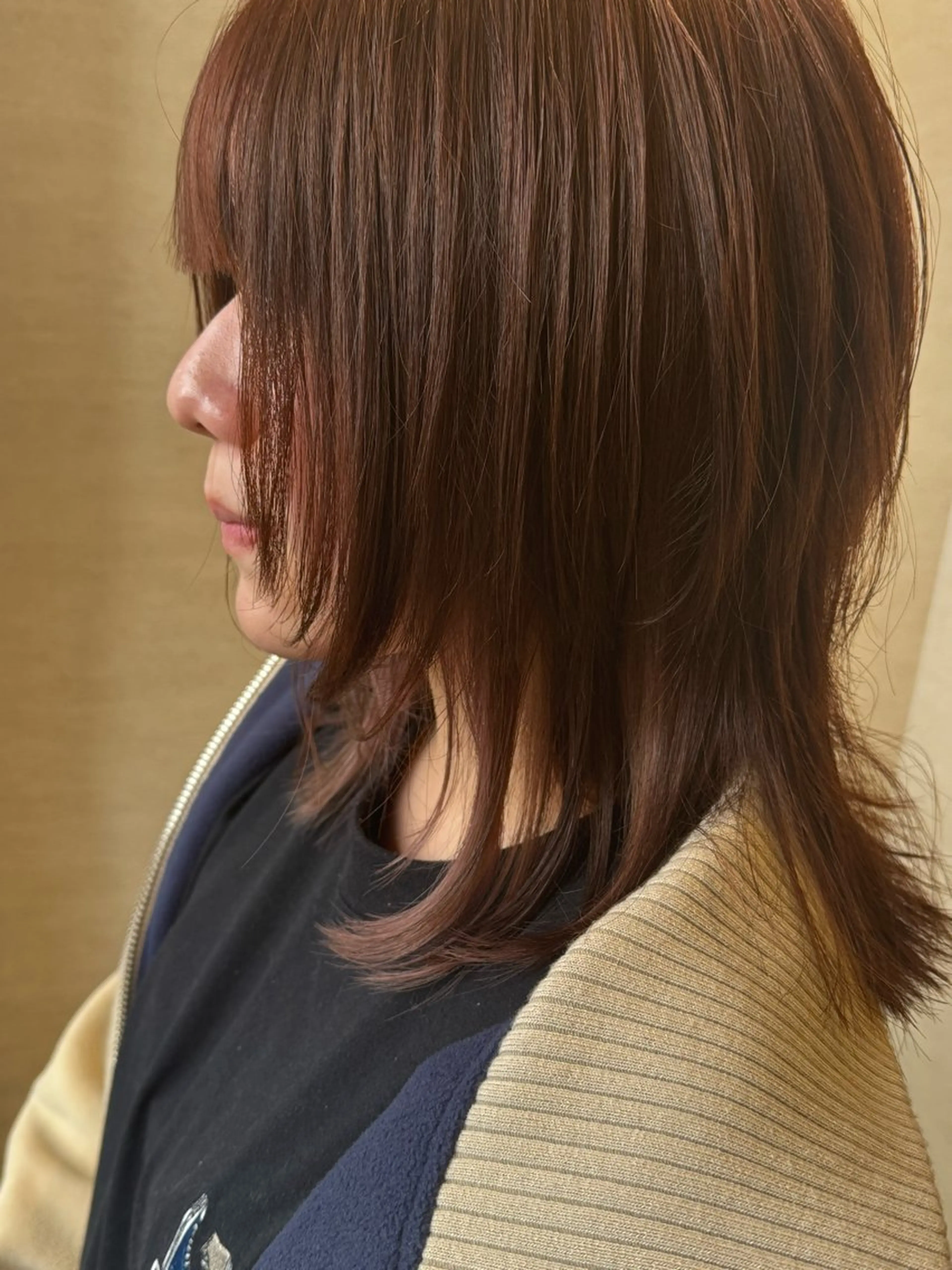 前髪カットの写真