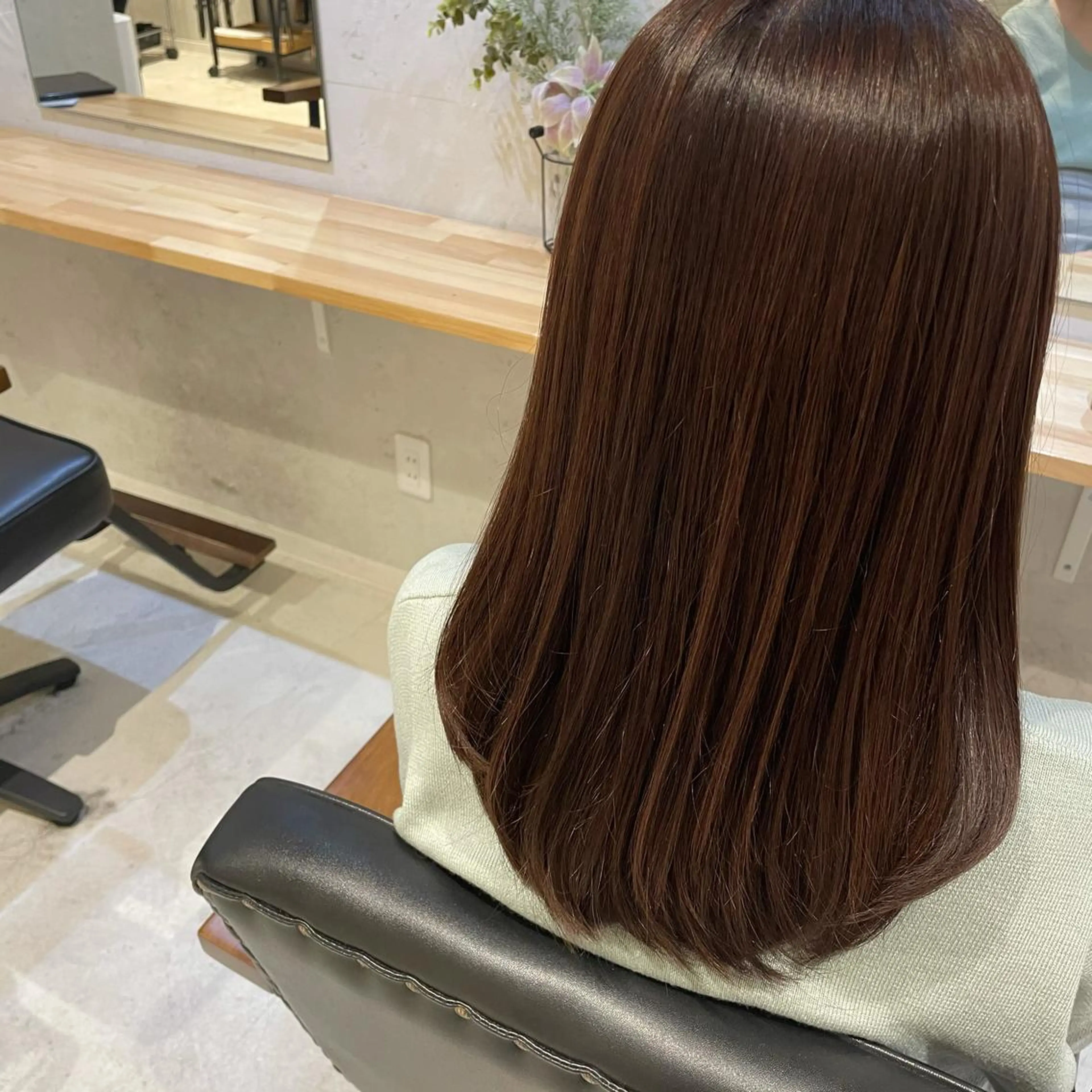 ロング カラー カット トリートメント 外山 実咲のヘアスタイル