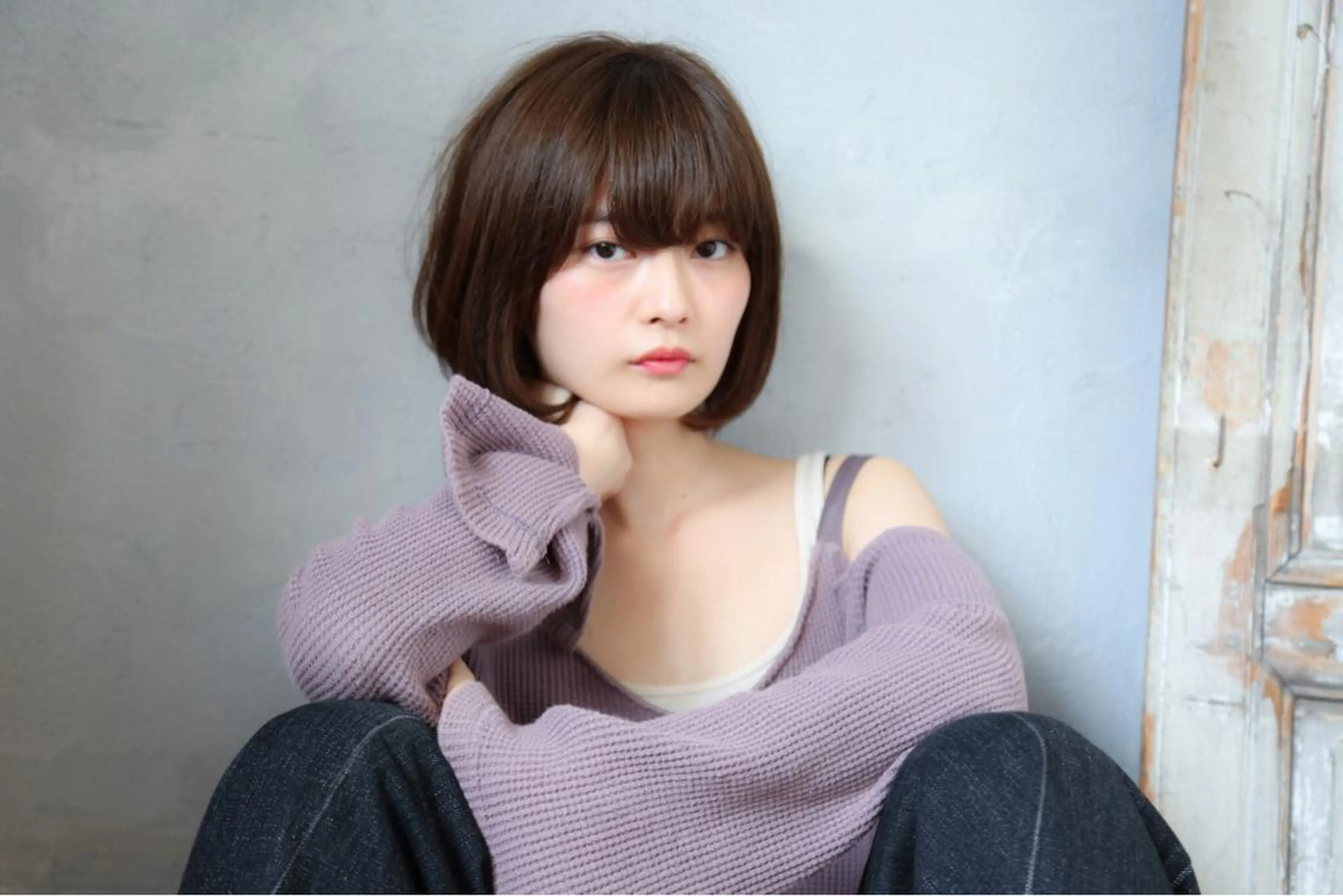 ショート カラー パーマ 野崎 ひかりのヘアスタイル