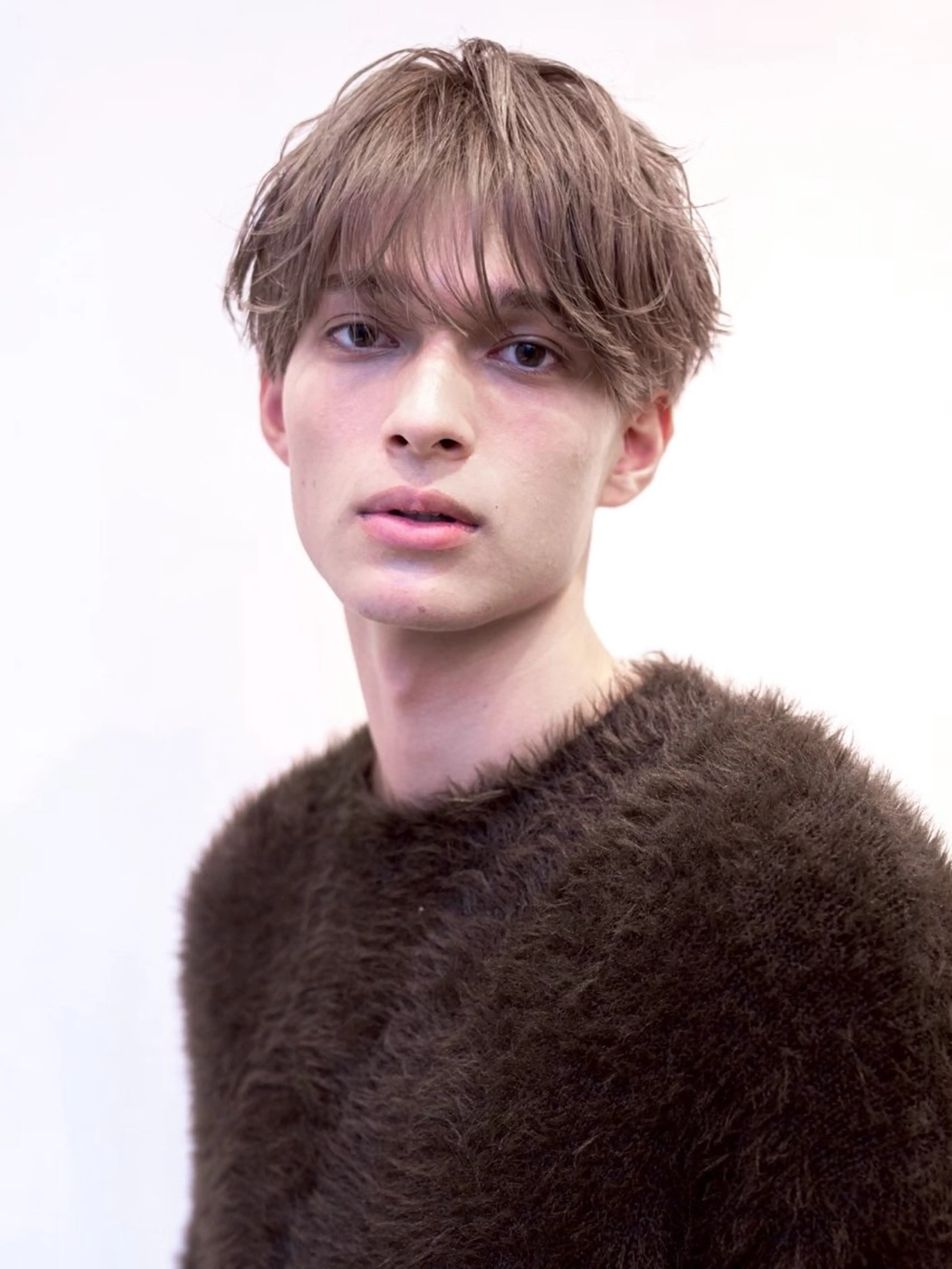 ショート カラー メンズ 透明感カラー 渋谷美容師みひろのヘアスタイル