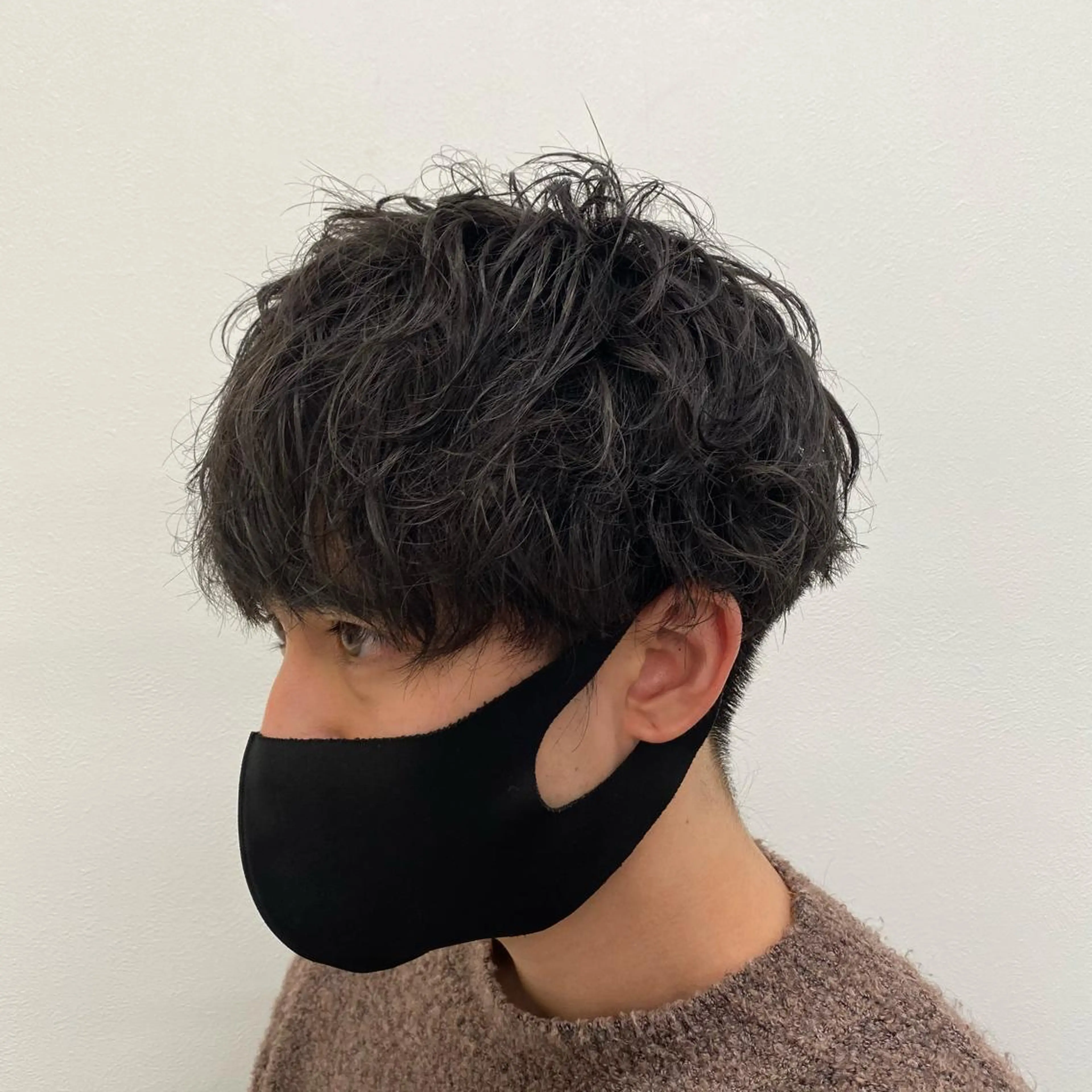 セミロング パーマ ヘアアレンジ メンズ メンズ特化 水口湧太のヘアスタイル