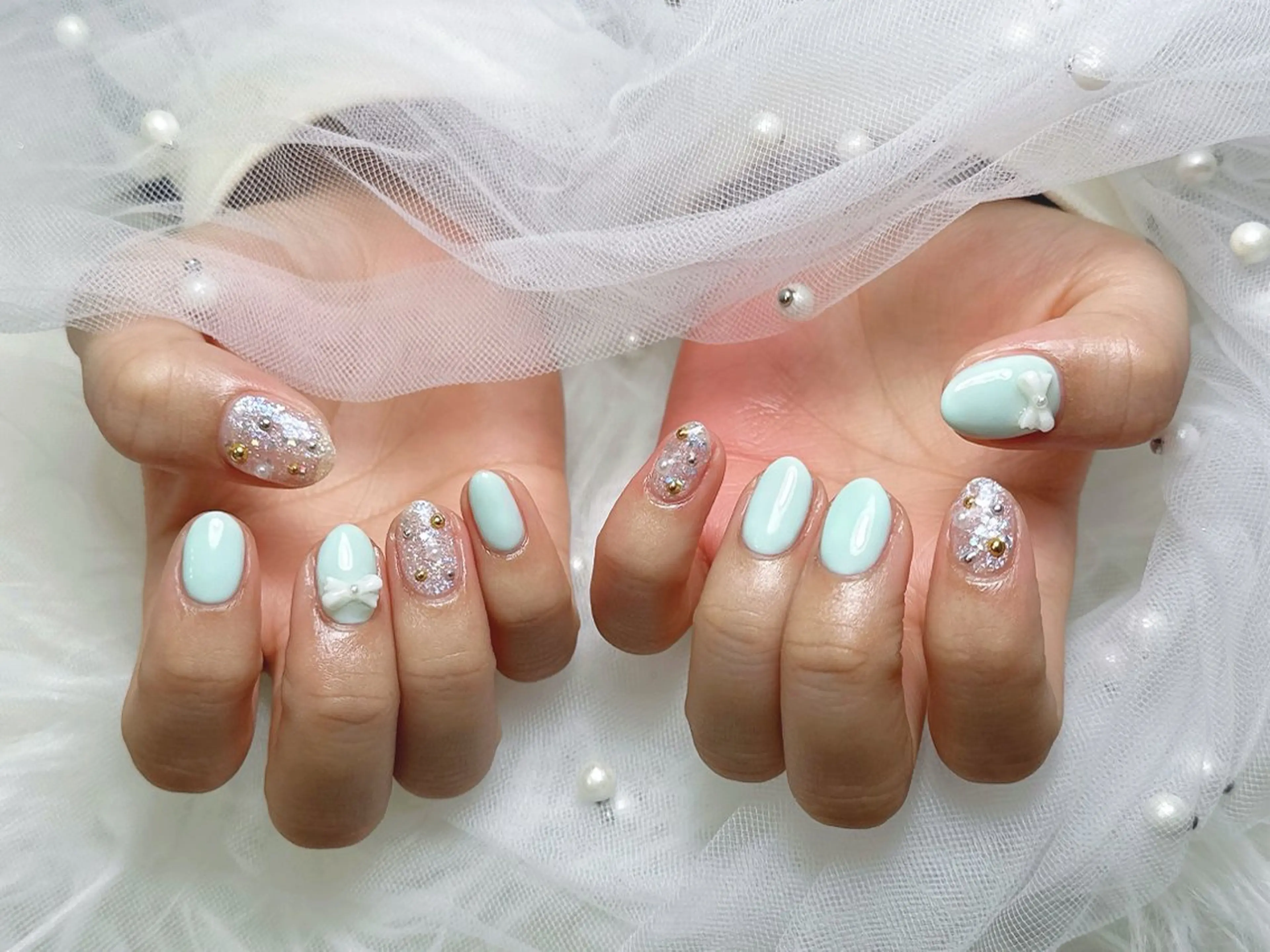 ネイル ハンドネイル Eclat〔エクラ〕 MOEKA𝜗𝜚*のネイルデザイン