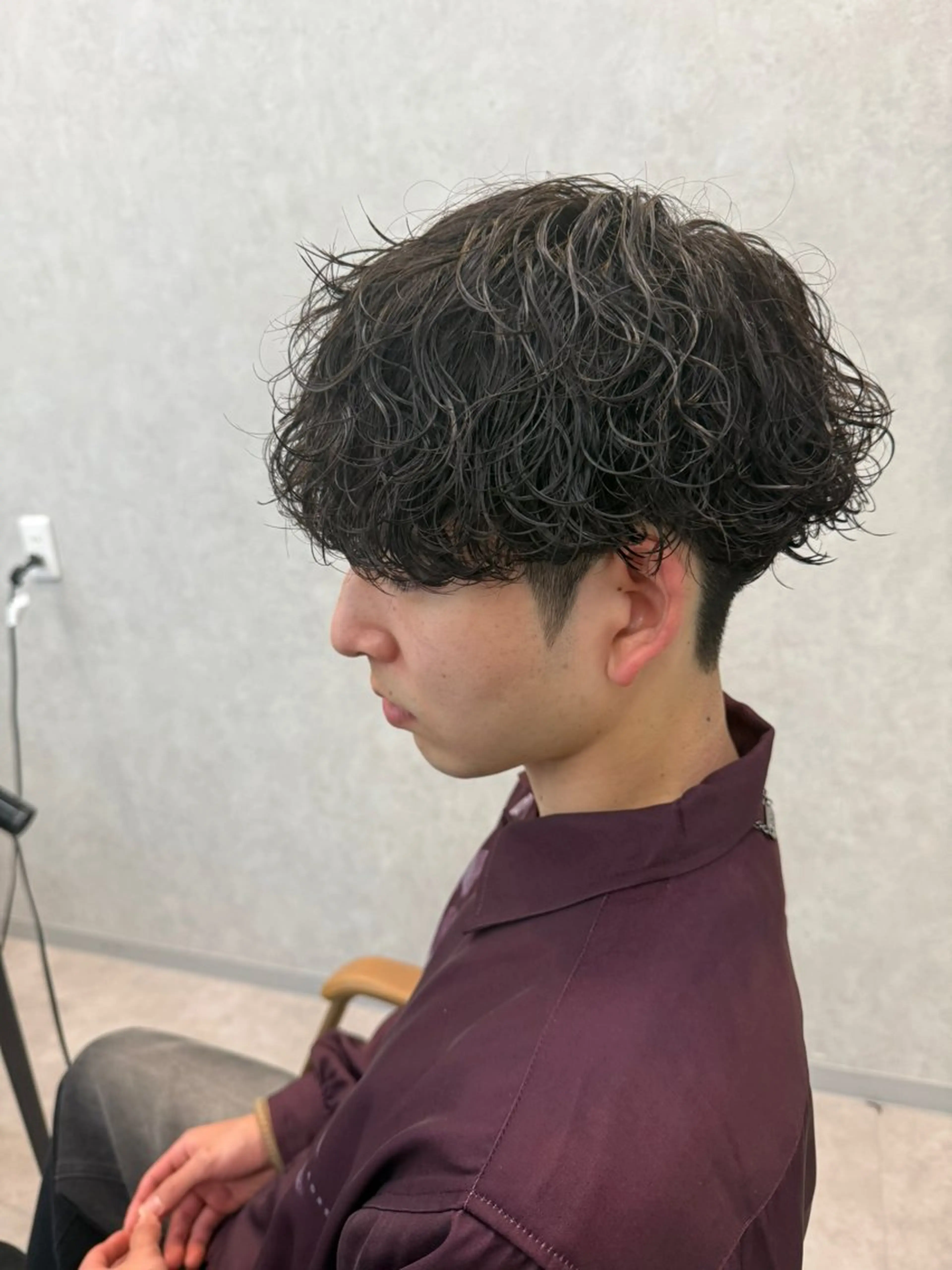 ミディアム パーマ メンズ ミディアムパーマ メンズパーマ 波巻きパーマ メンズパーマ職人/ 天神/tatsukiのヘアスタイル