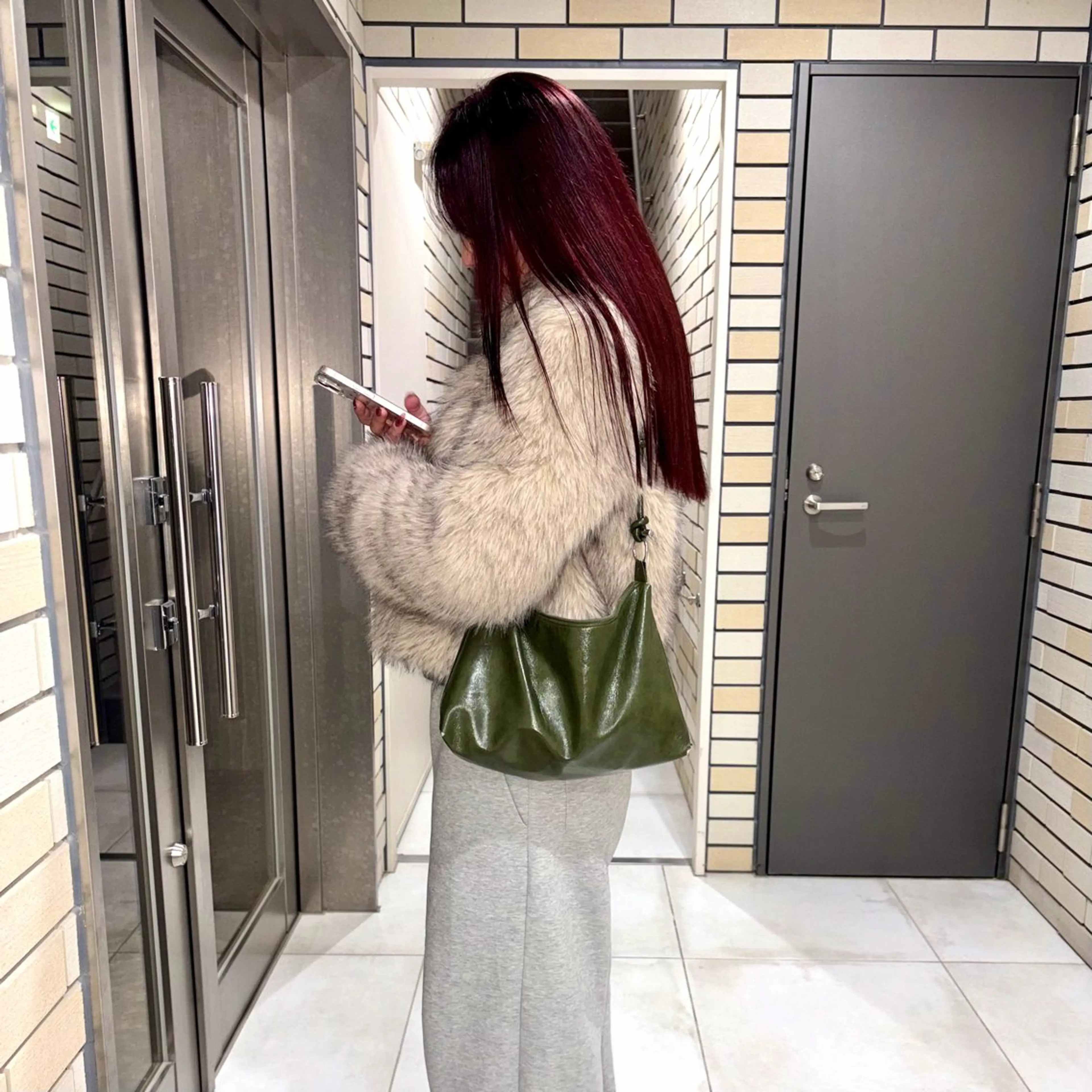 ロング カラー ri kaのヘアスタイル