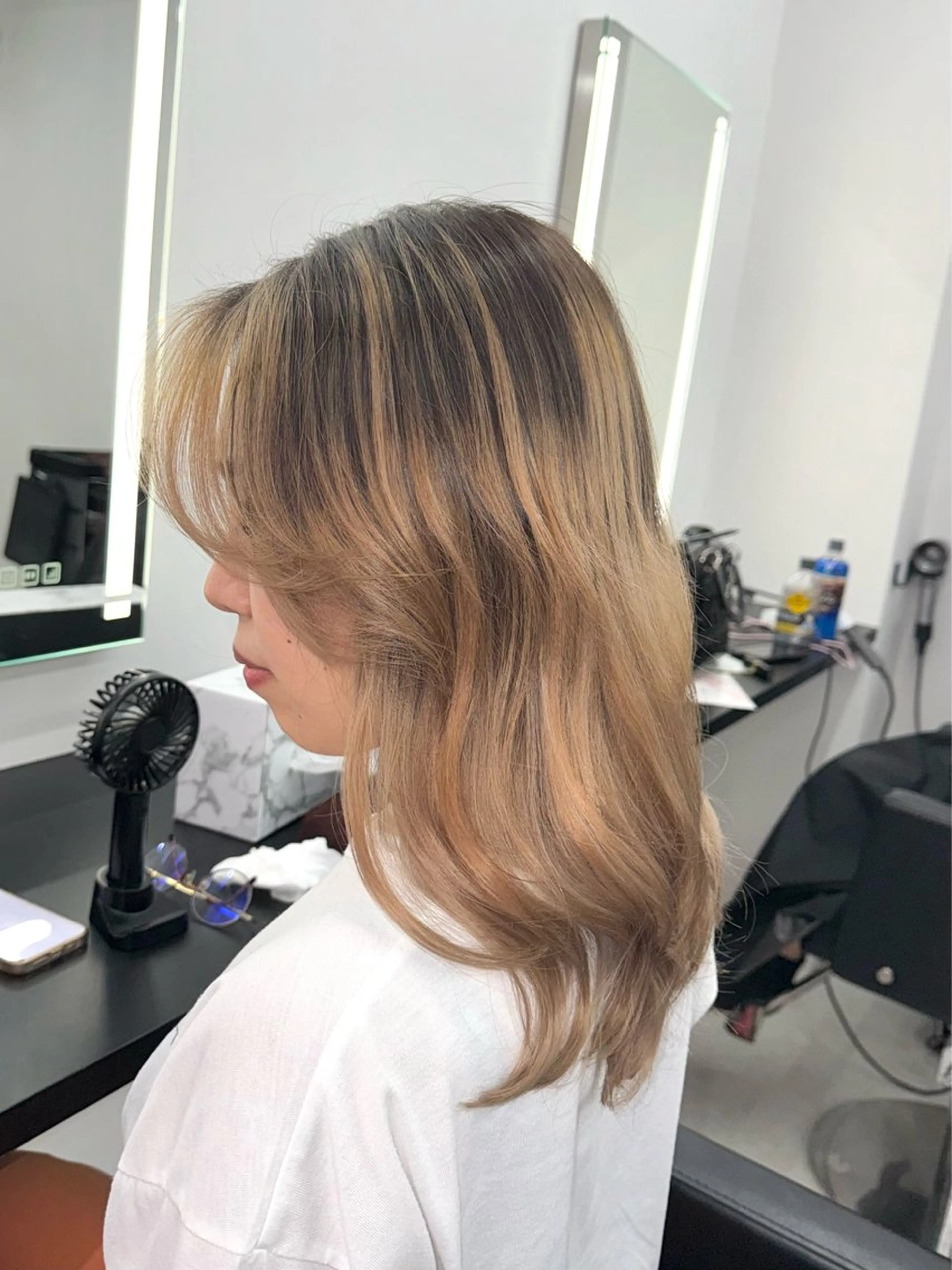 セミロング ブリーチカラー💖 rukaのヘアスタイル