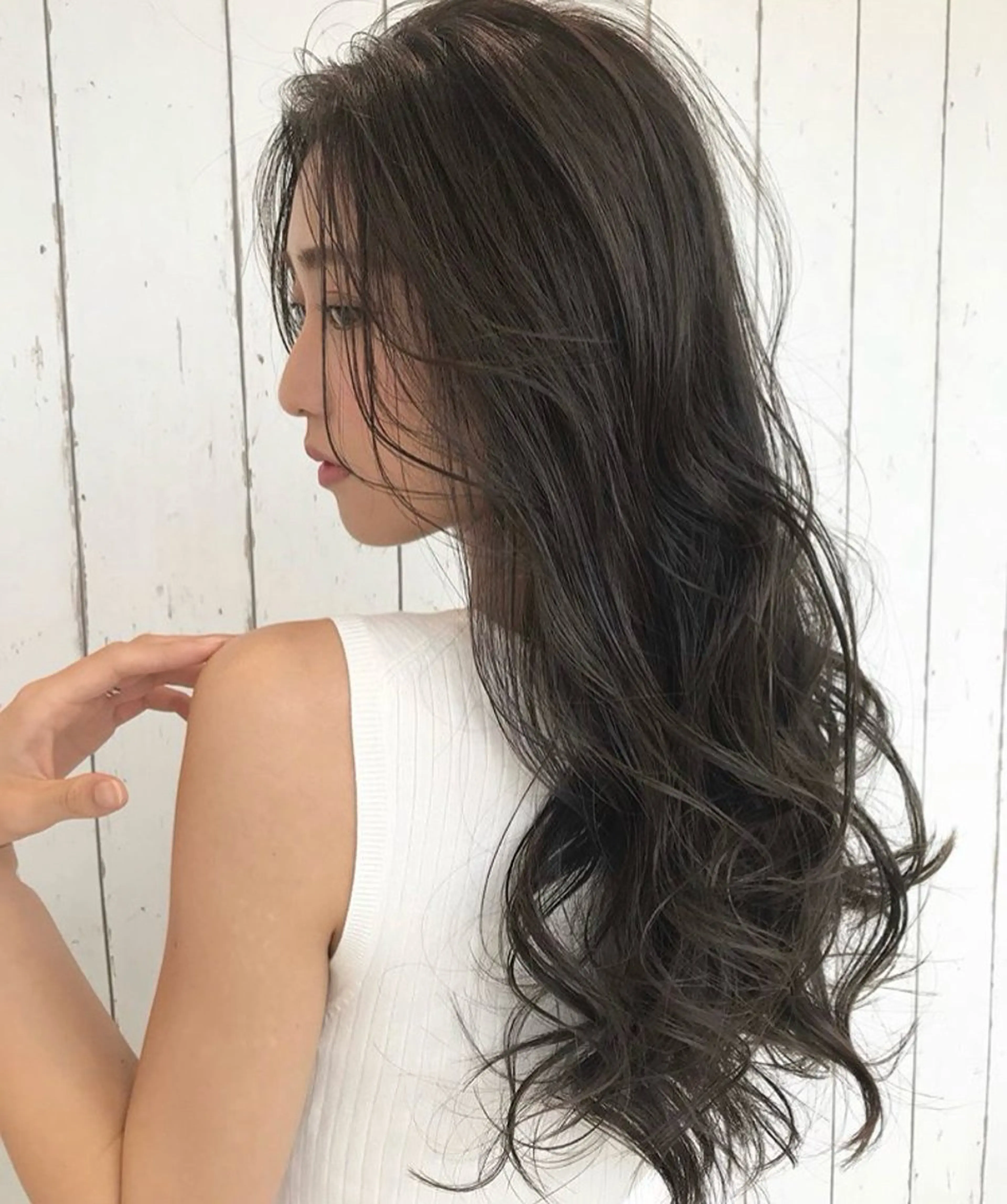 ロング 小顔矯正/レイヤー 透明感カラー✨生真のヘアスタイル