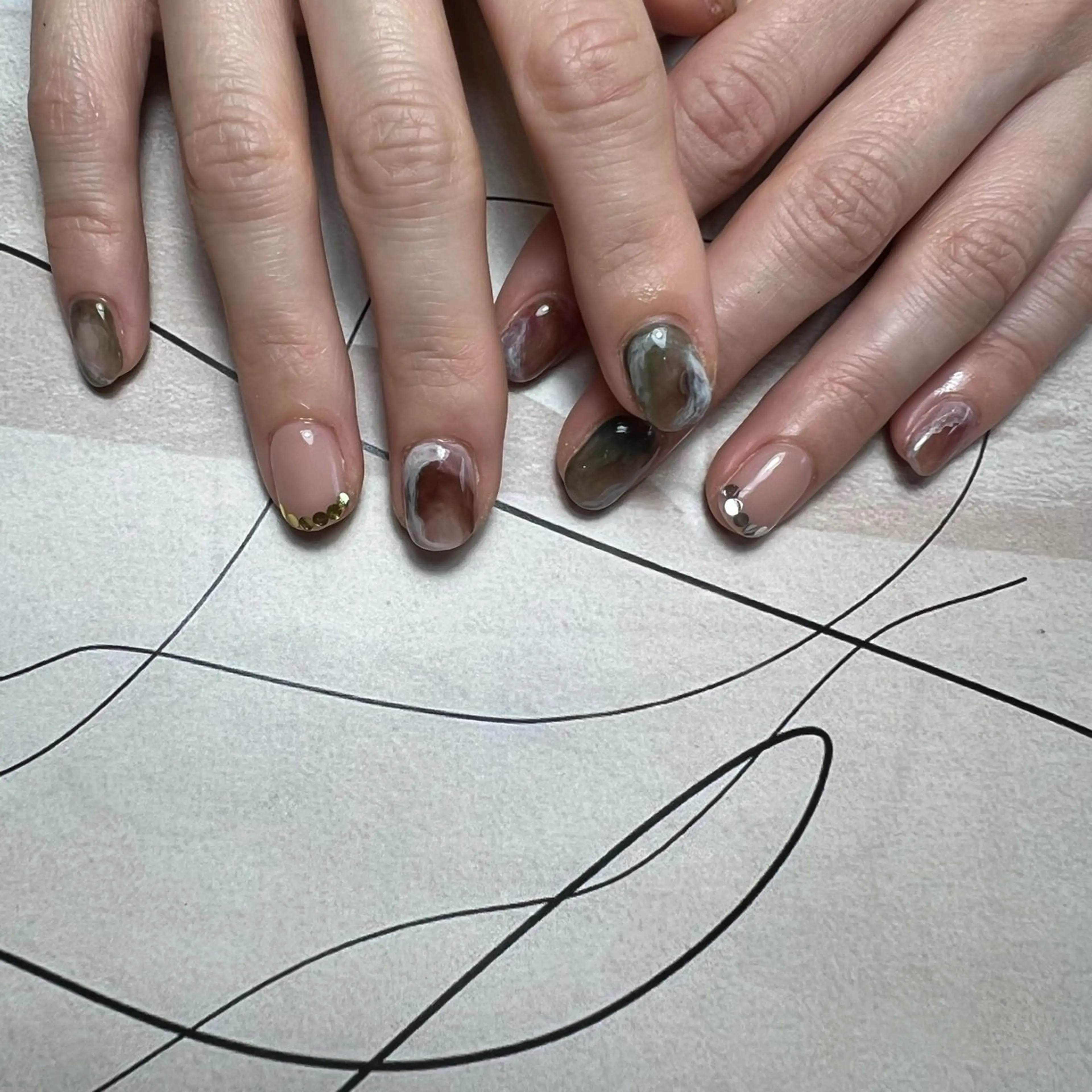 ネイル ニュアンスネイル sode shioriのネイルデザイン