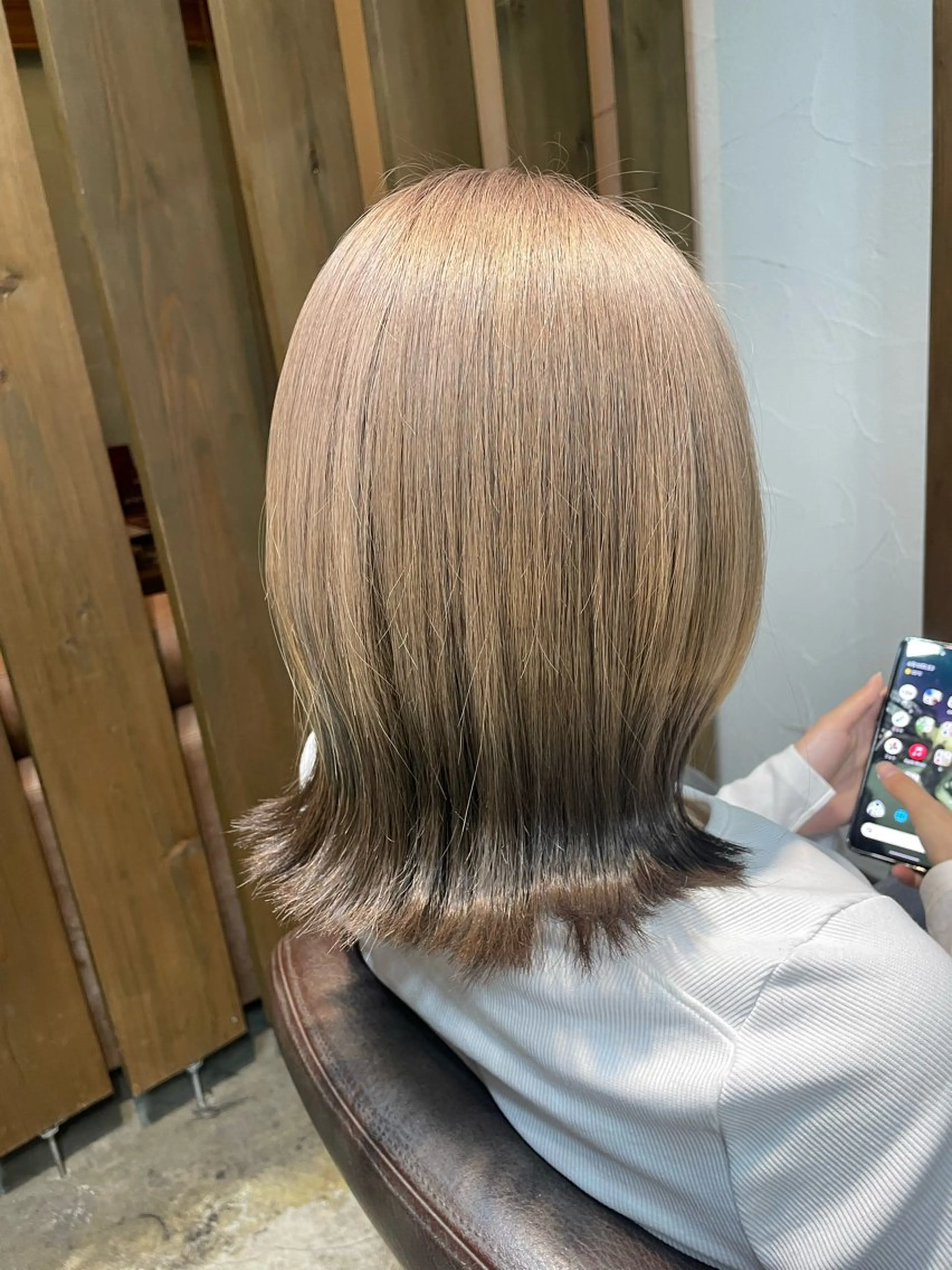 ロング カラー カット ヘアカラー Joliefille 高石店　かすみのヘアスタイル