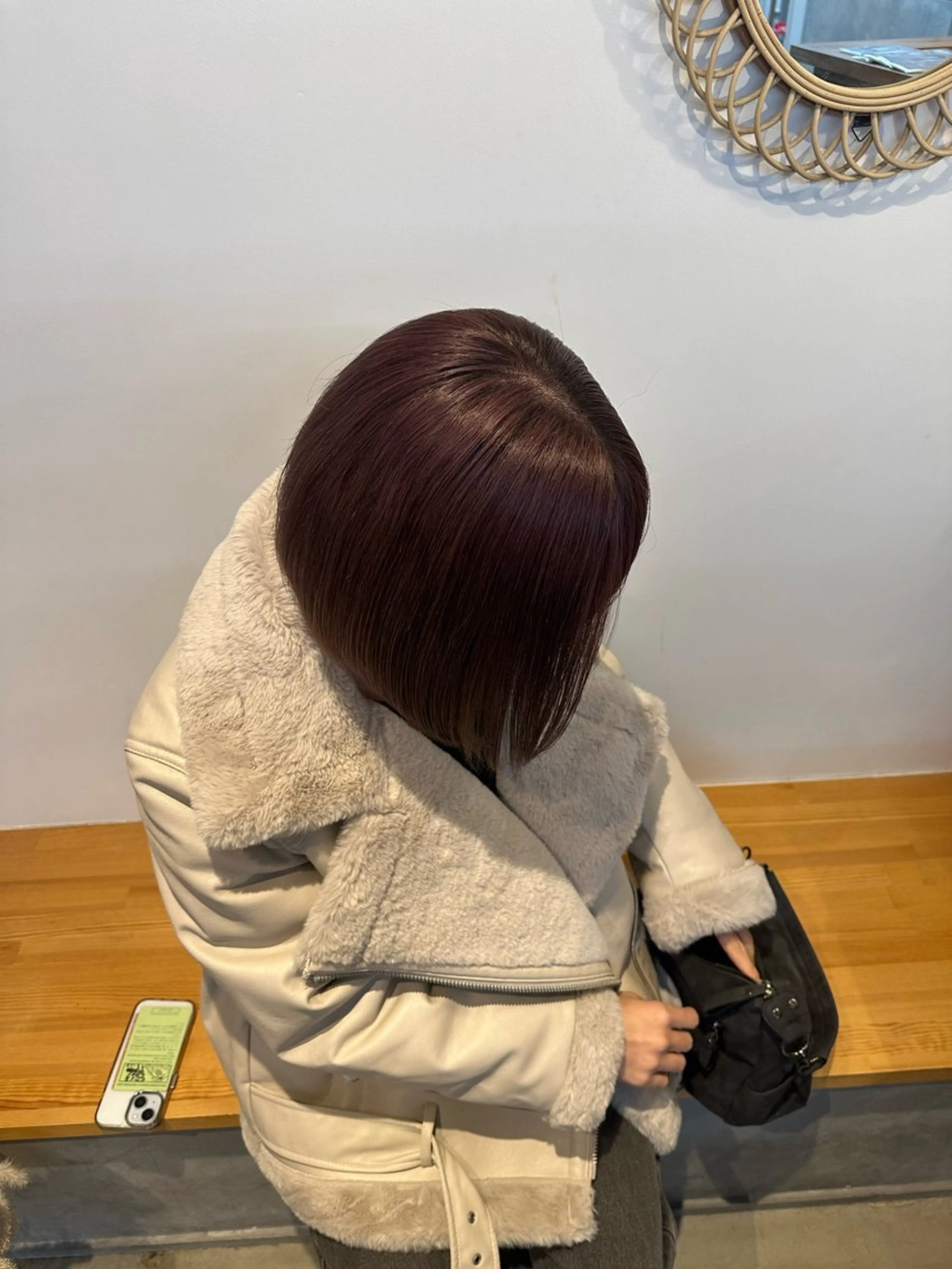 ミディアム カラー カット ヘアカラー トリートメント yuika .のヘアスタイル