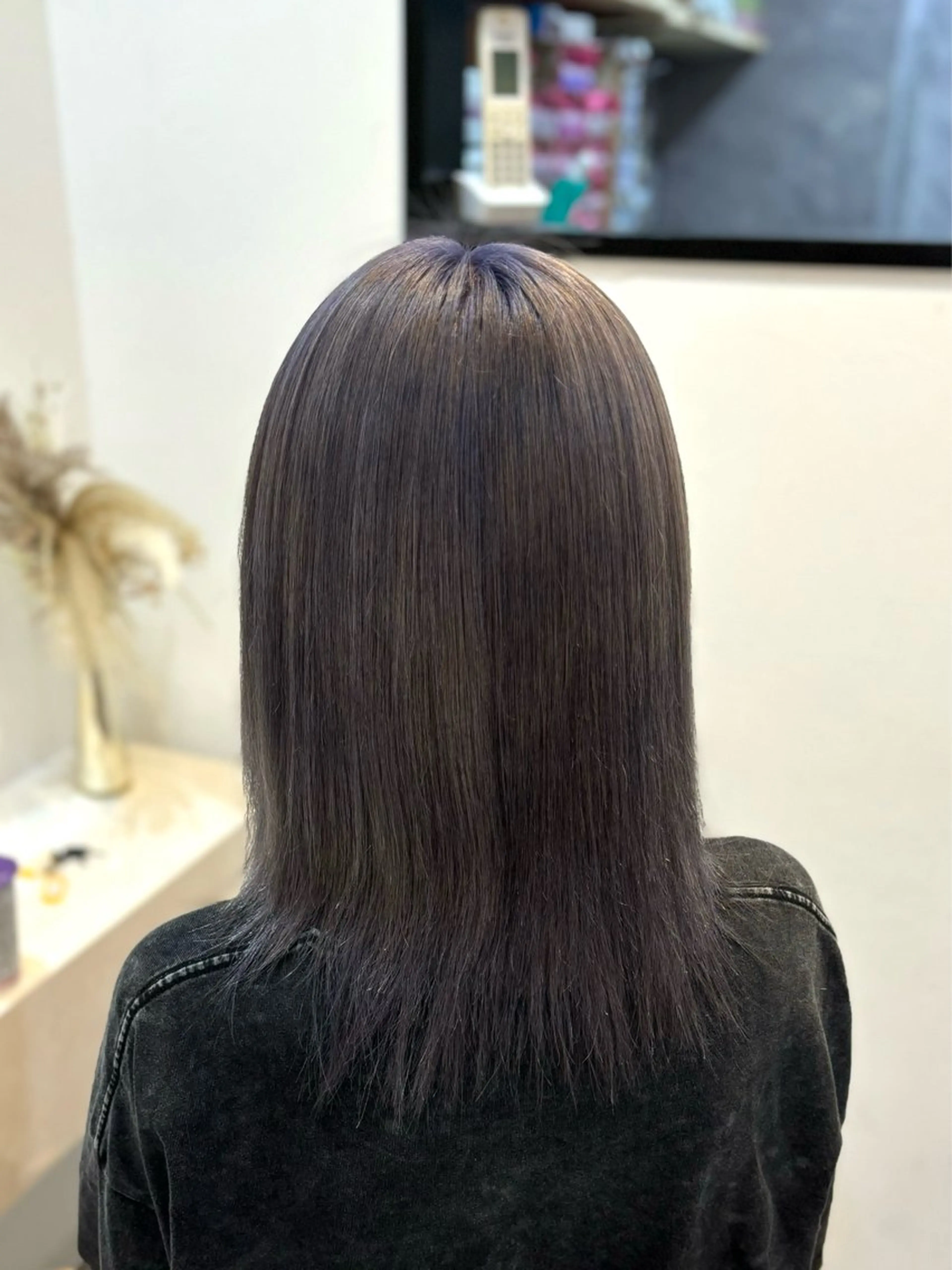 ミディアム ヘアカラー トリートメント NANA🍊/熊谷 /縮毛矯正/髪質改善のヘアスタイル