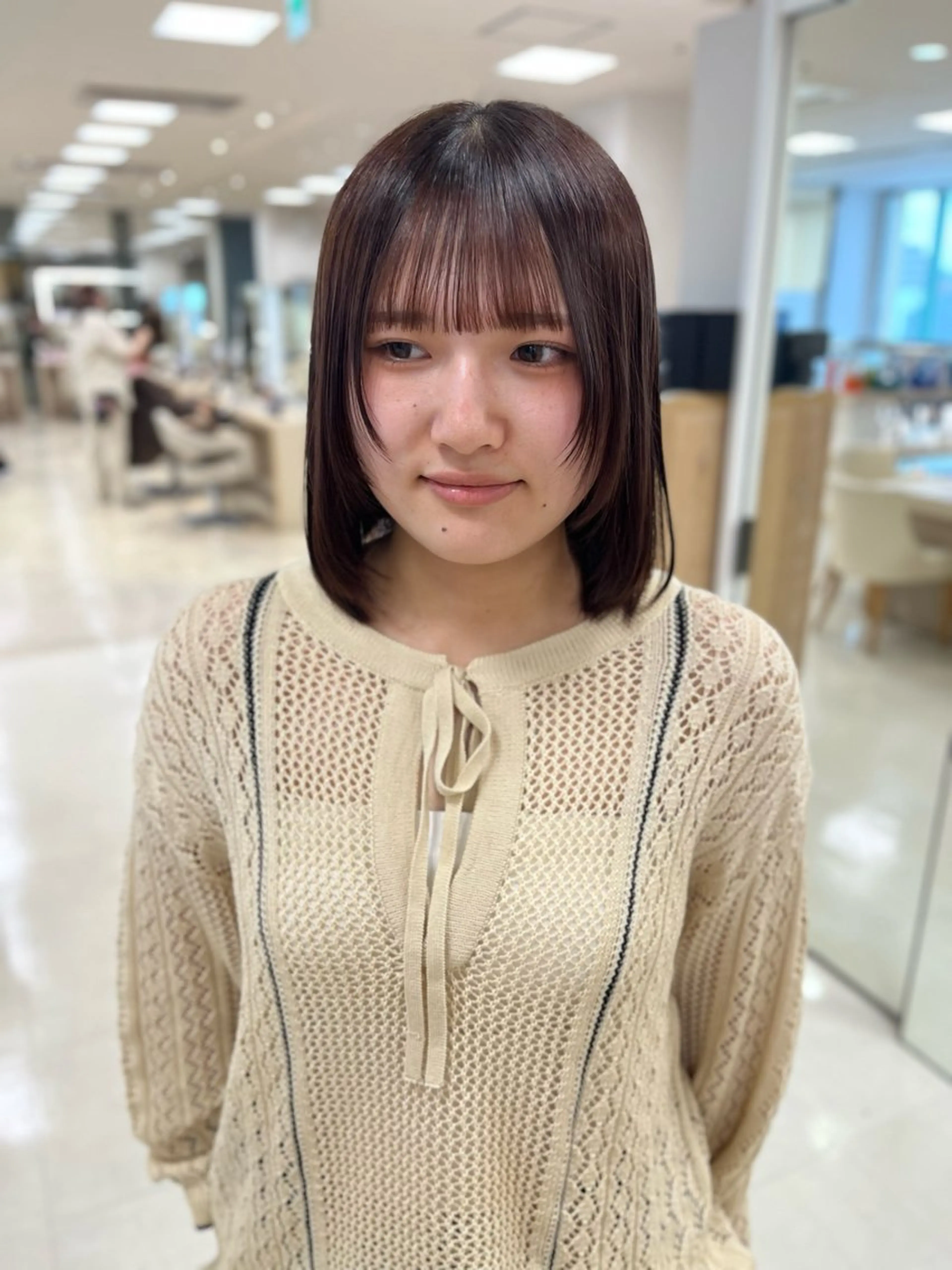 ミディアム カラー カット 暖色専門美容師🎀 お客様満足度◎のヘアスタイル