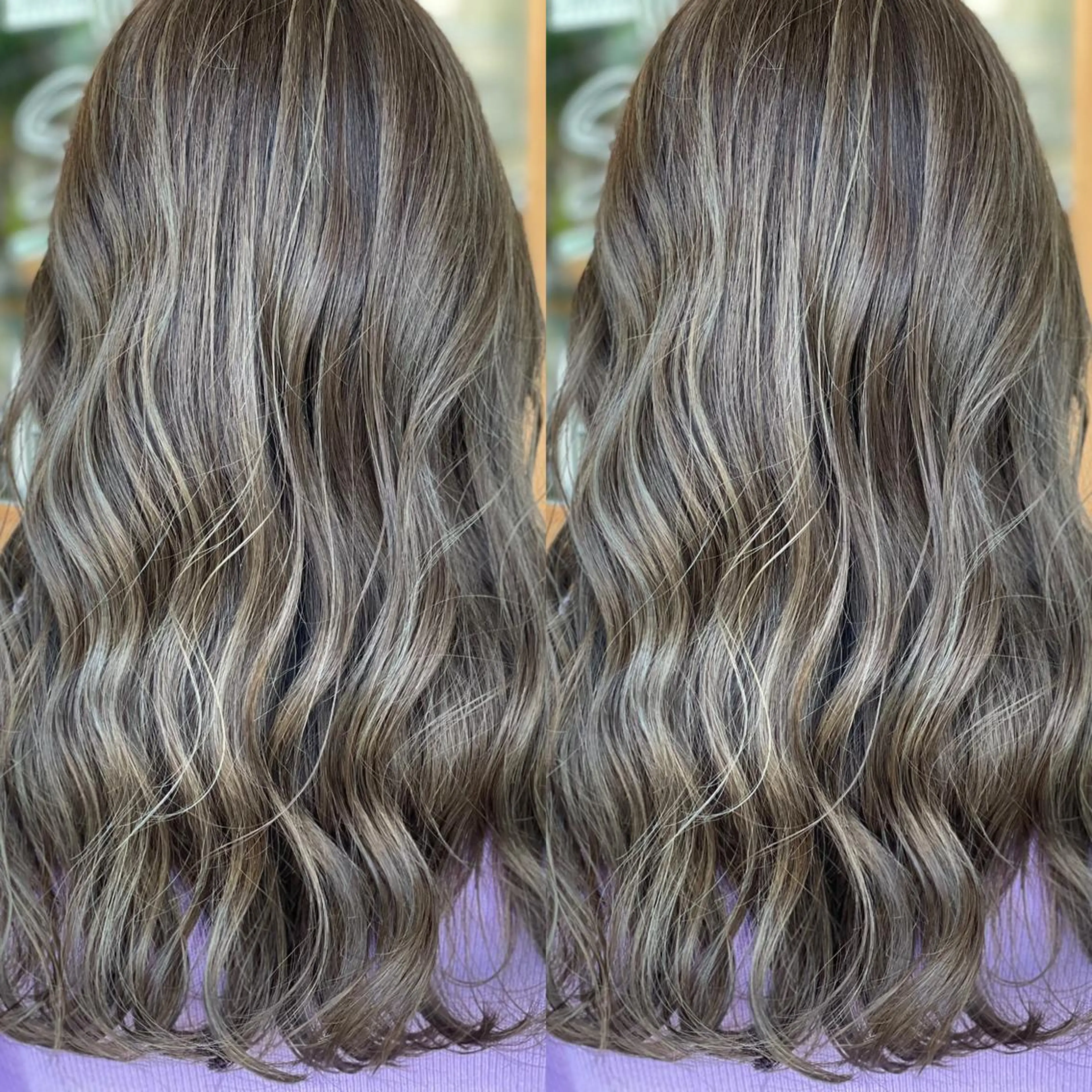 ロング カラー ヘアカラー トリートメント Snaly カラー特化ページのヘアスタイル