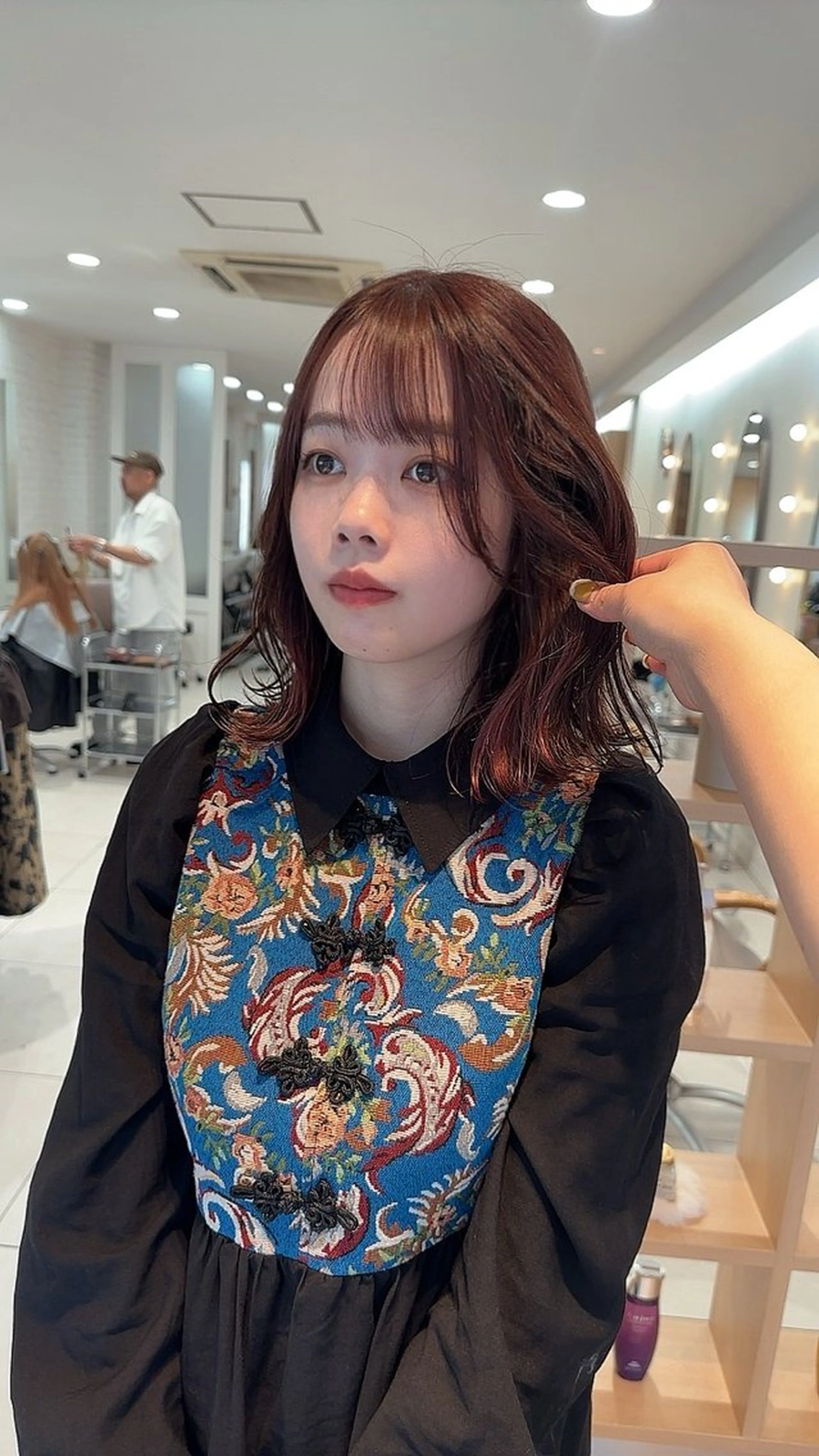 ミディアム カラー ラベンダーカラー ピンクカラー ピンクラベンダー レイヤーカット ヘアカラー トリートメント 山下恋佳/矢場町/ ブリーチ/ショートのヘアスタイル