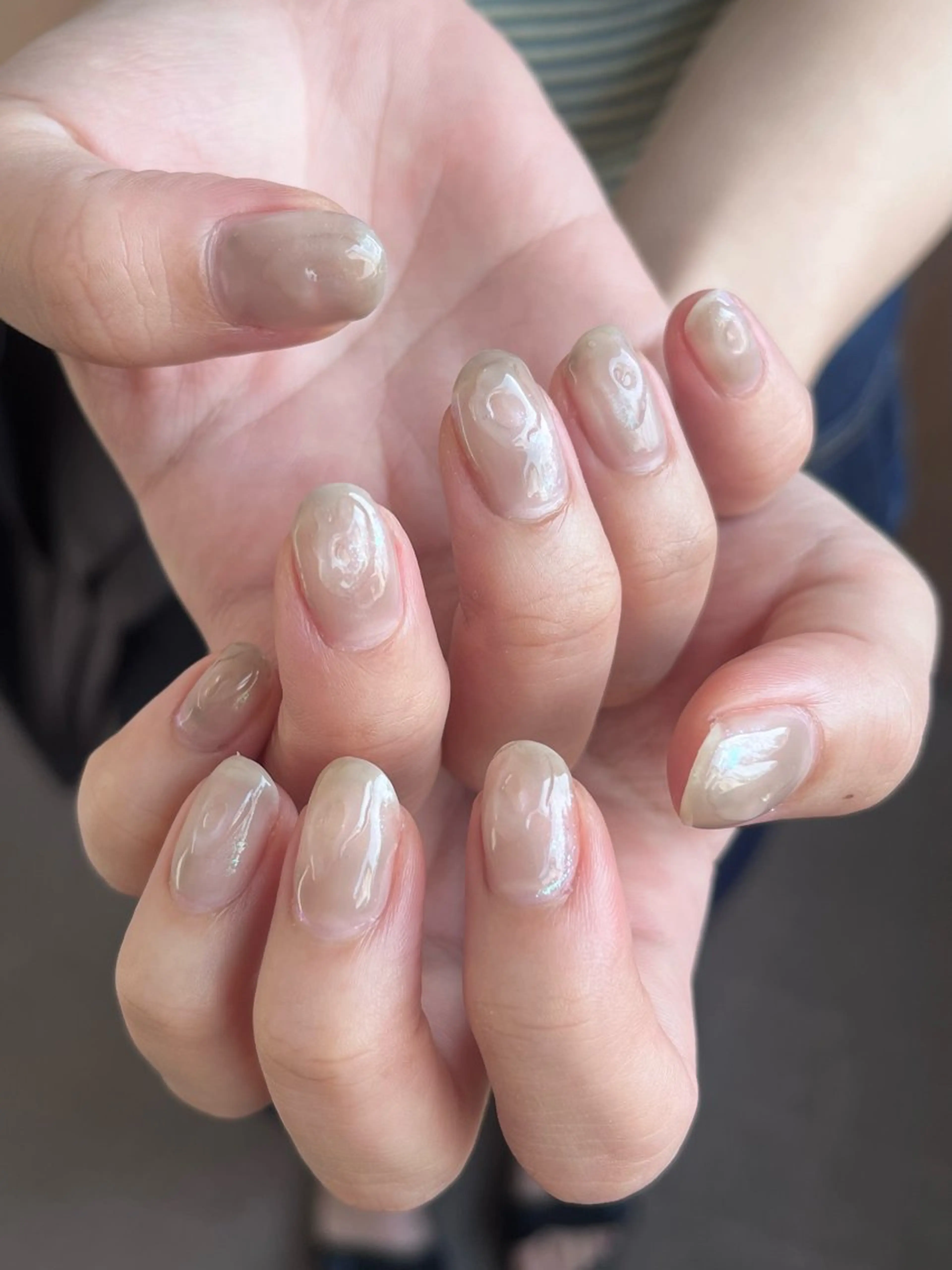 ネイル 氷ネイル・うるうるネイル May 昭和町/阿倍野のネイルデザイン
