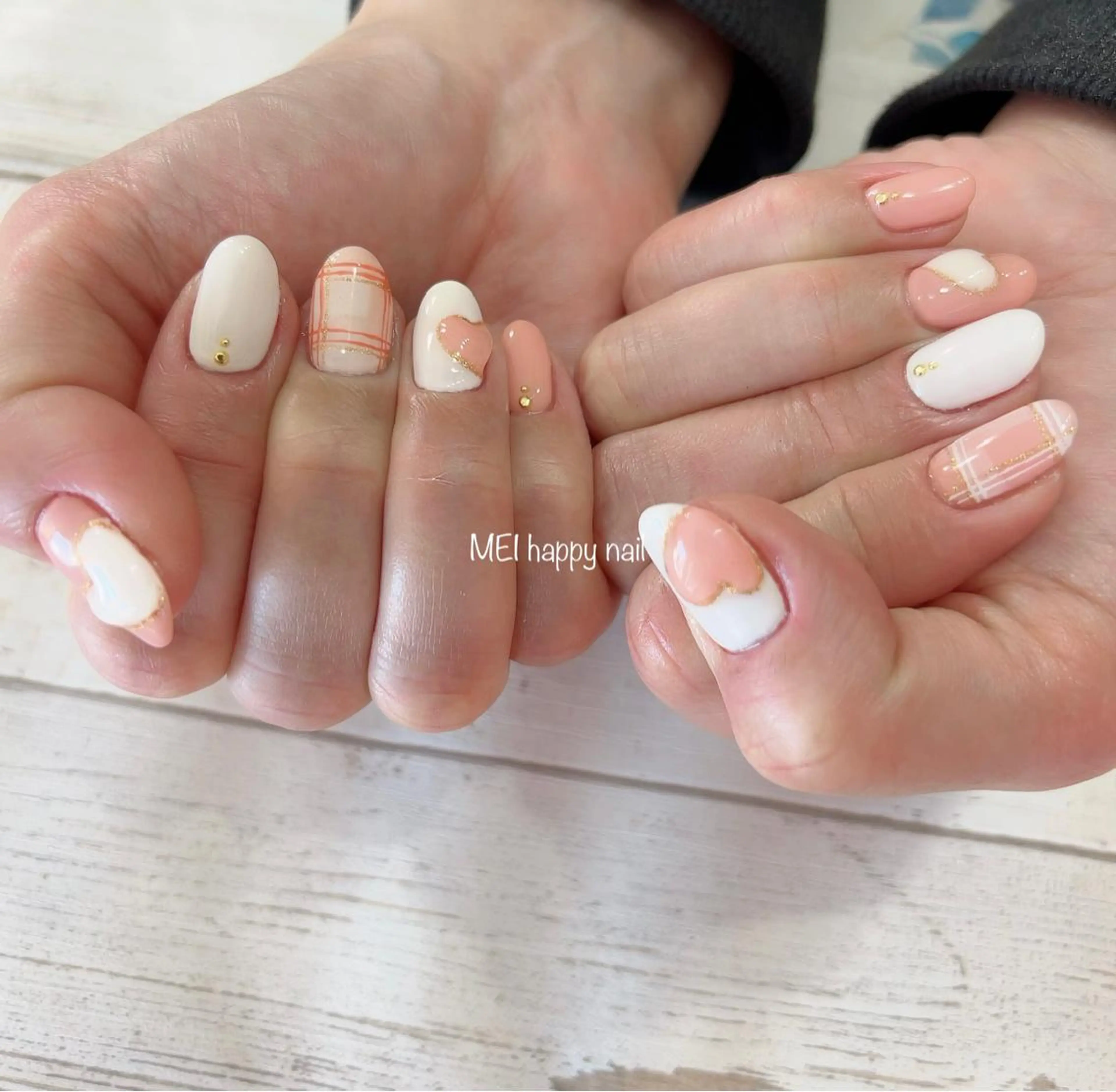 ネイル 北浦和 自爪育成ケアのネイルデザイン