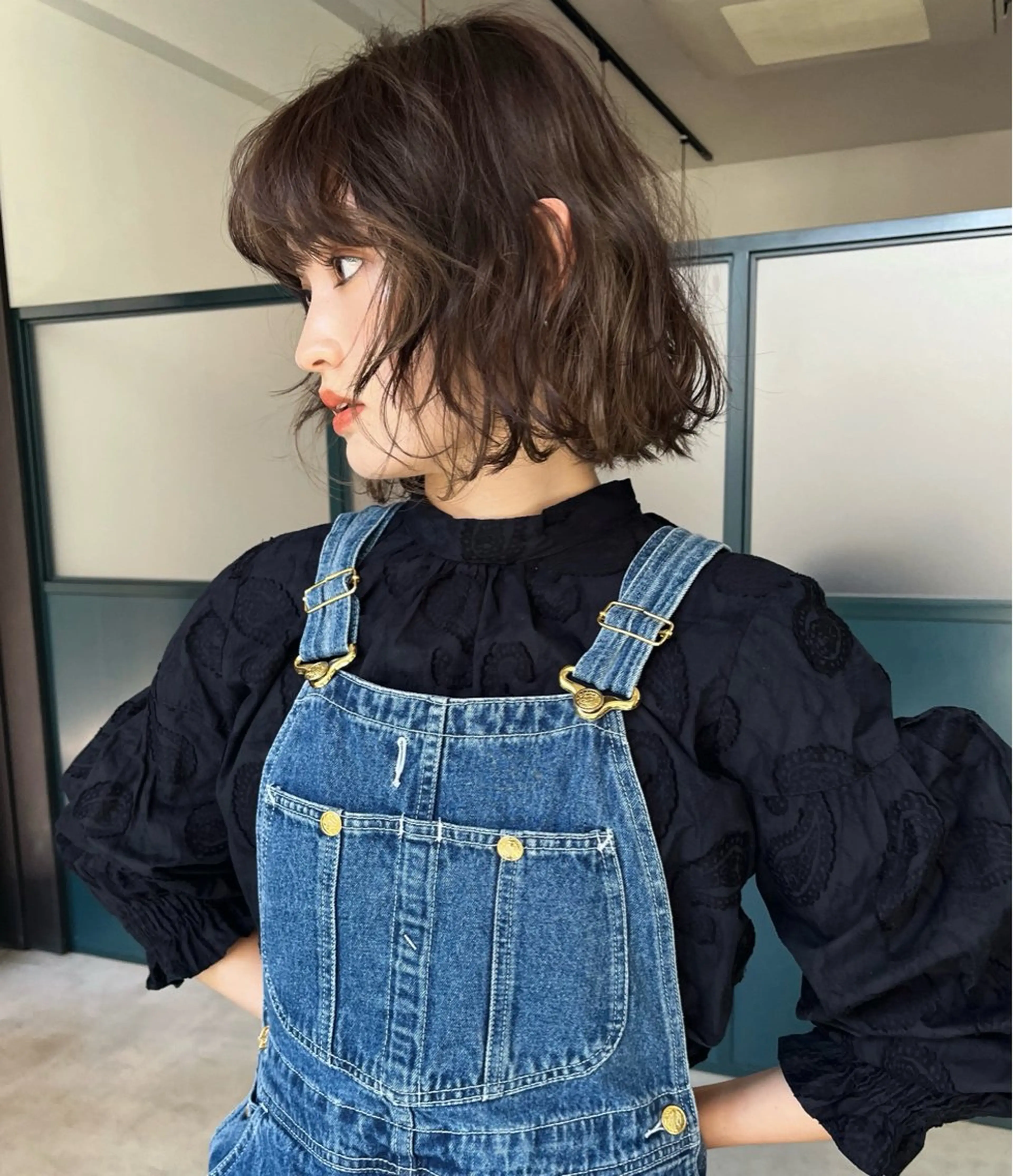 ショート パーマ ボブ 暖色/パーマ 🌼クニトウメイのヘアスタイル