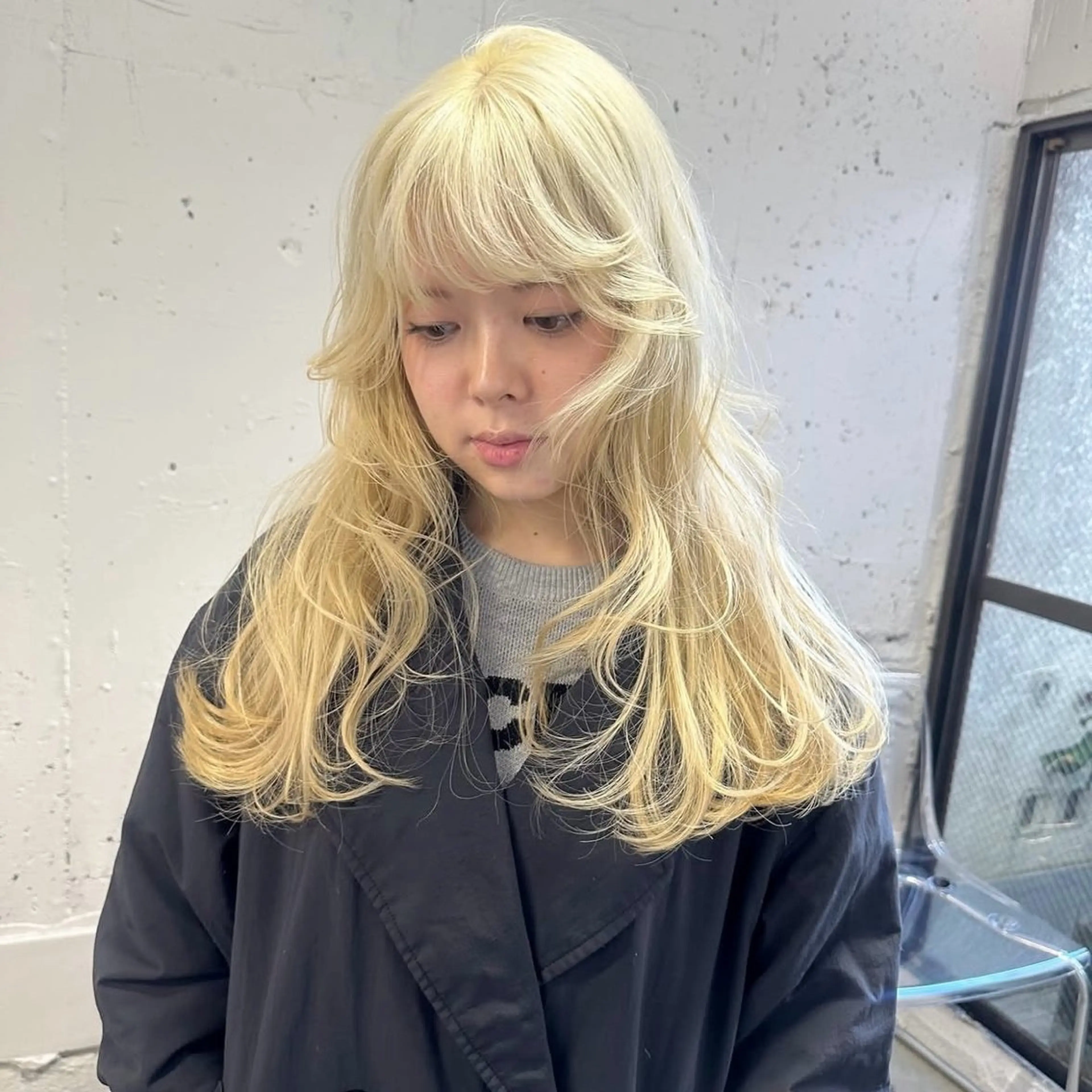 カラー 黒髪 卒業式のヘアスタイル ハッシュカット🎀 レイヤーカットのヘアスタイル