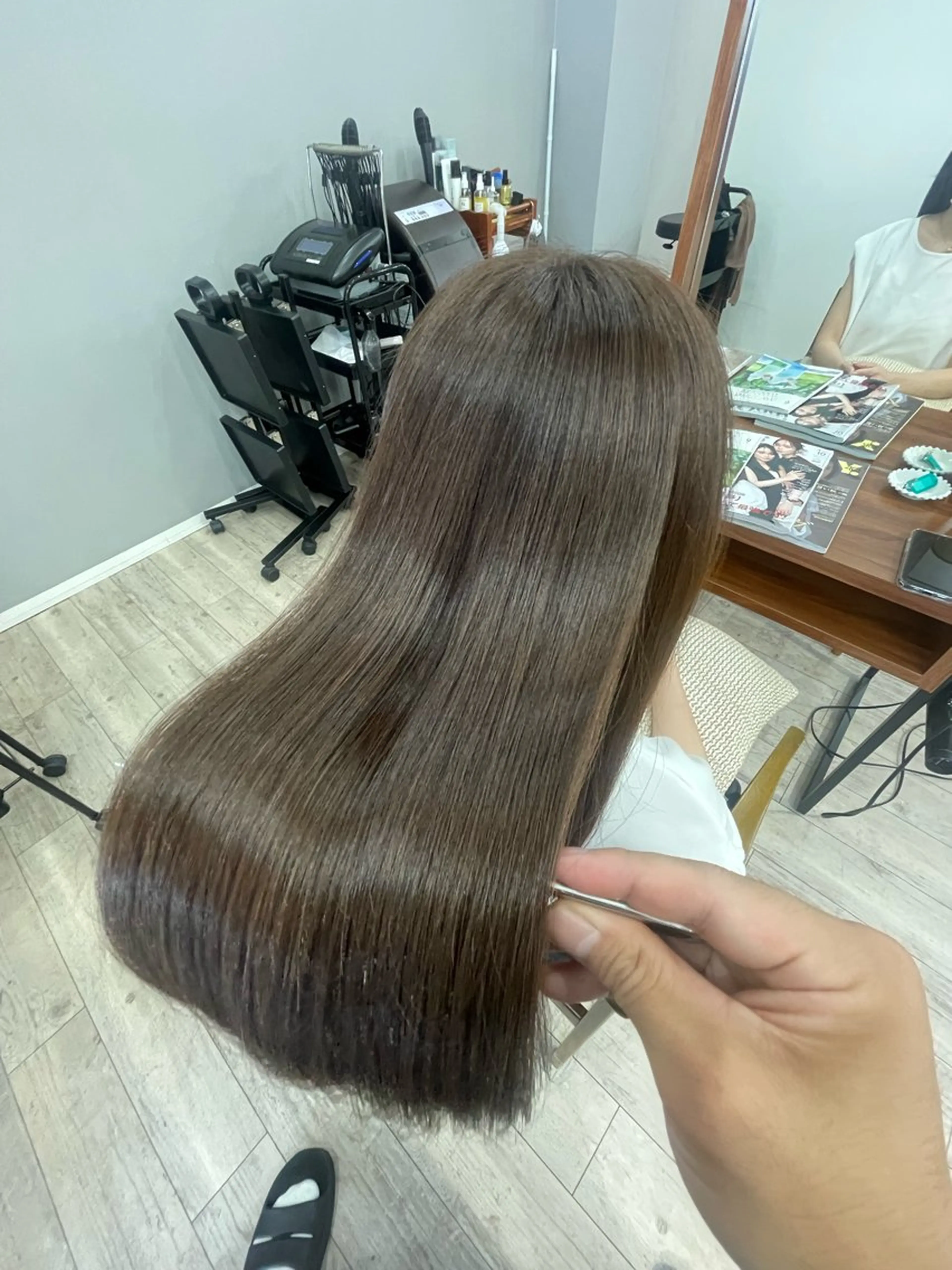 ロング Lucca Lance経堂店【ルッカランス】所属・美髪矯正/髪質改善/ 福崎航平のヘアスタイル