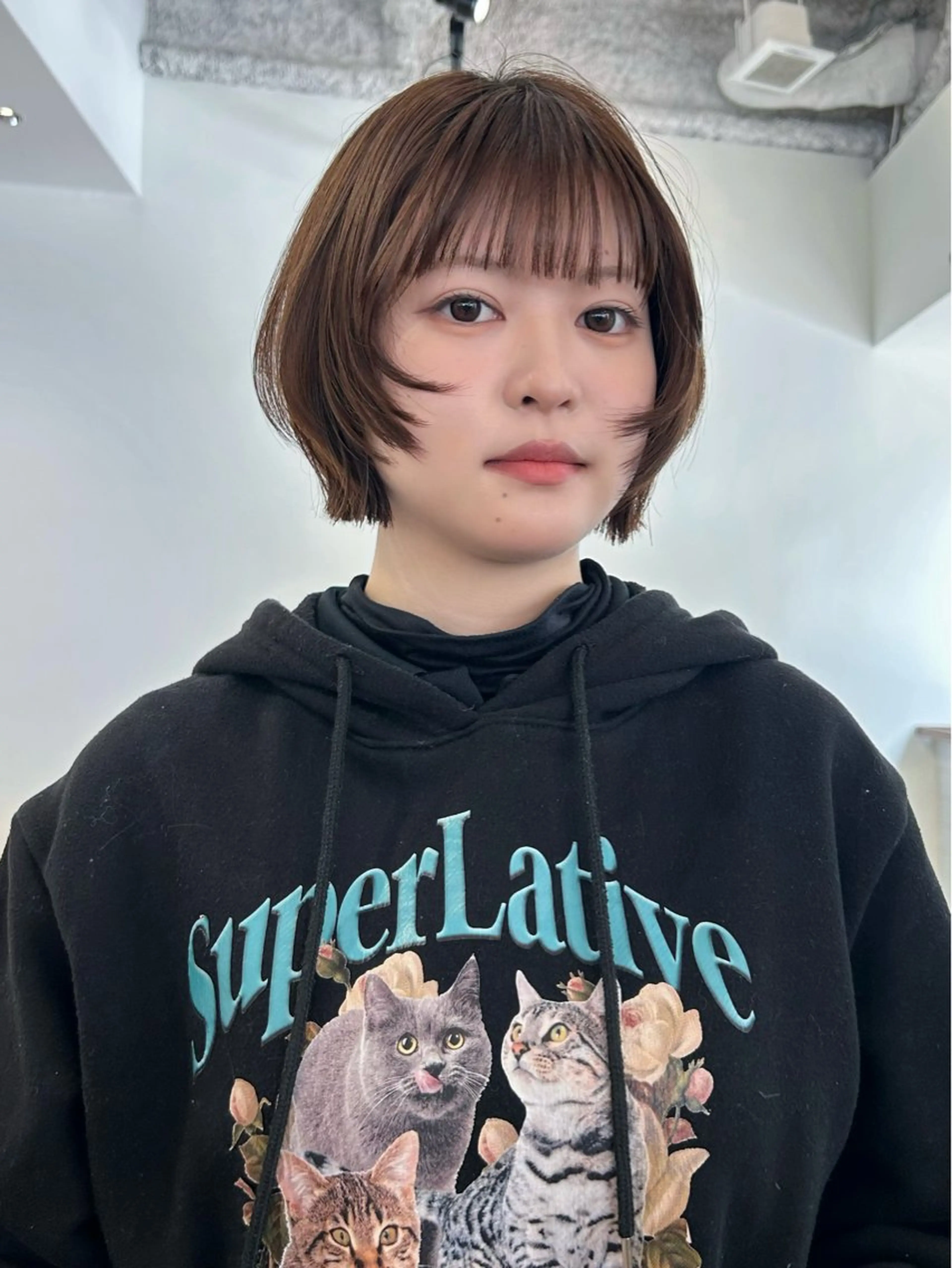 ショート ボブレイヤー ボブ レイヤーカット カット ボブ/レイヤー 大阪梅田/きょうかのヘアスタイル