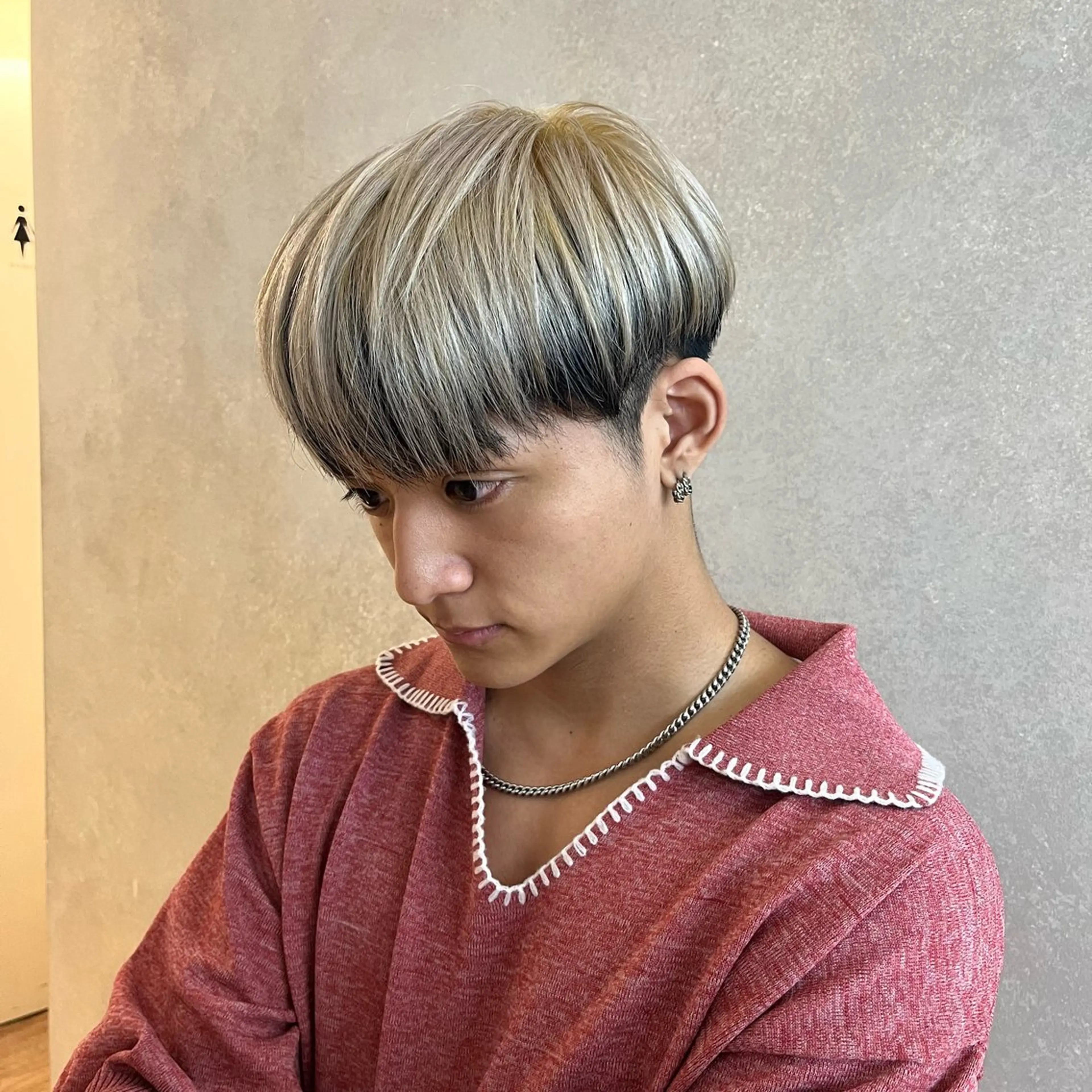 カラー メンズ カット ヘアカラー メンズパーマ/ メッシュ📍ﾕﾘのヘアスタイル