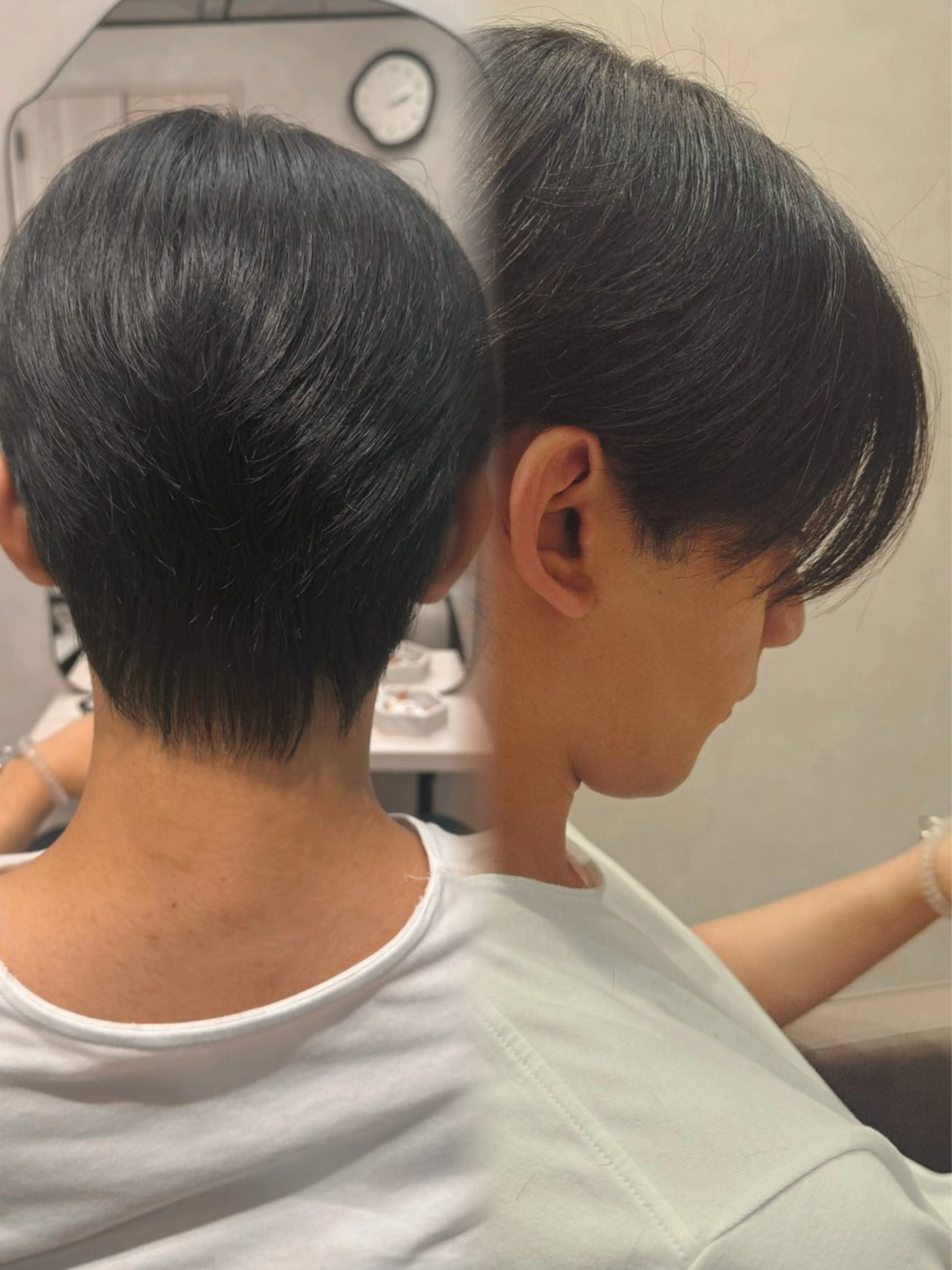 ショート メンズ センターパート ダウンパーマ フェザーパーマ メンズハイライト メンズ韓国風 藤崎百道メンズカット Zina/森井唯央のヘアスタイル