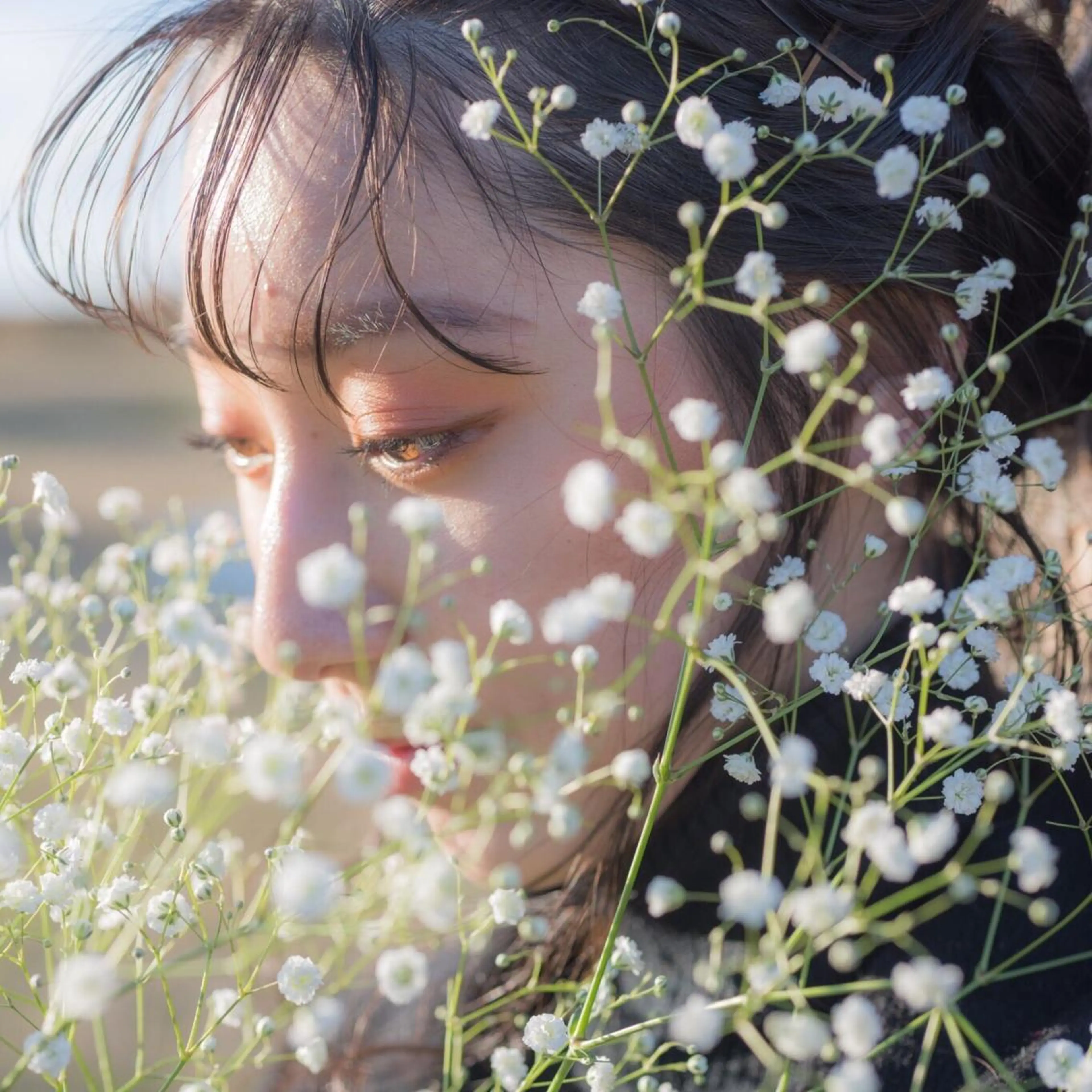 セミロング カラー ヘアアレンジ 寒河江 友花のヘアスタイル
