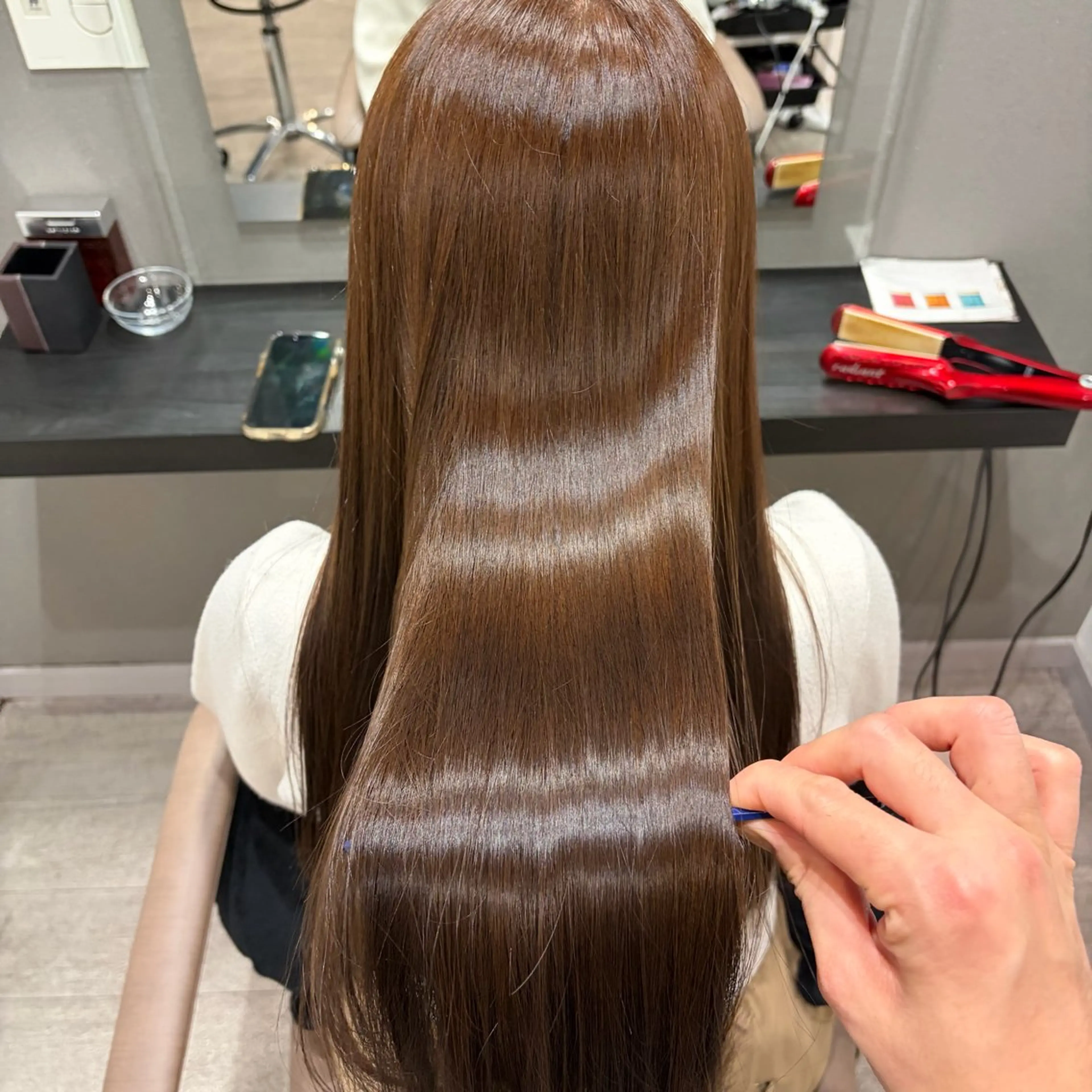 ロング カラー カット ヘアカラー トリートメント ans(アンス)所属・山上 佳汰/髪質改善/艶髪のヘアスタイル