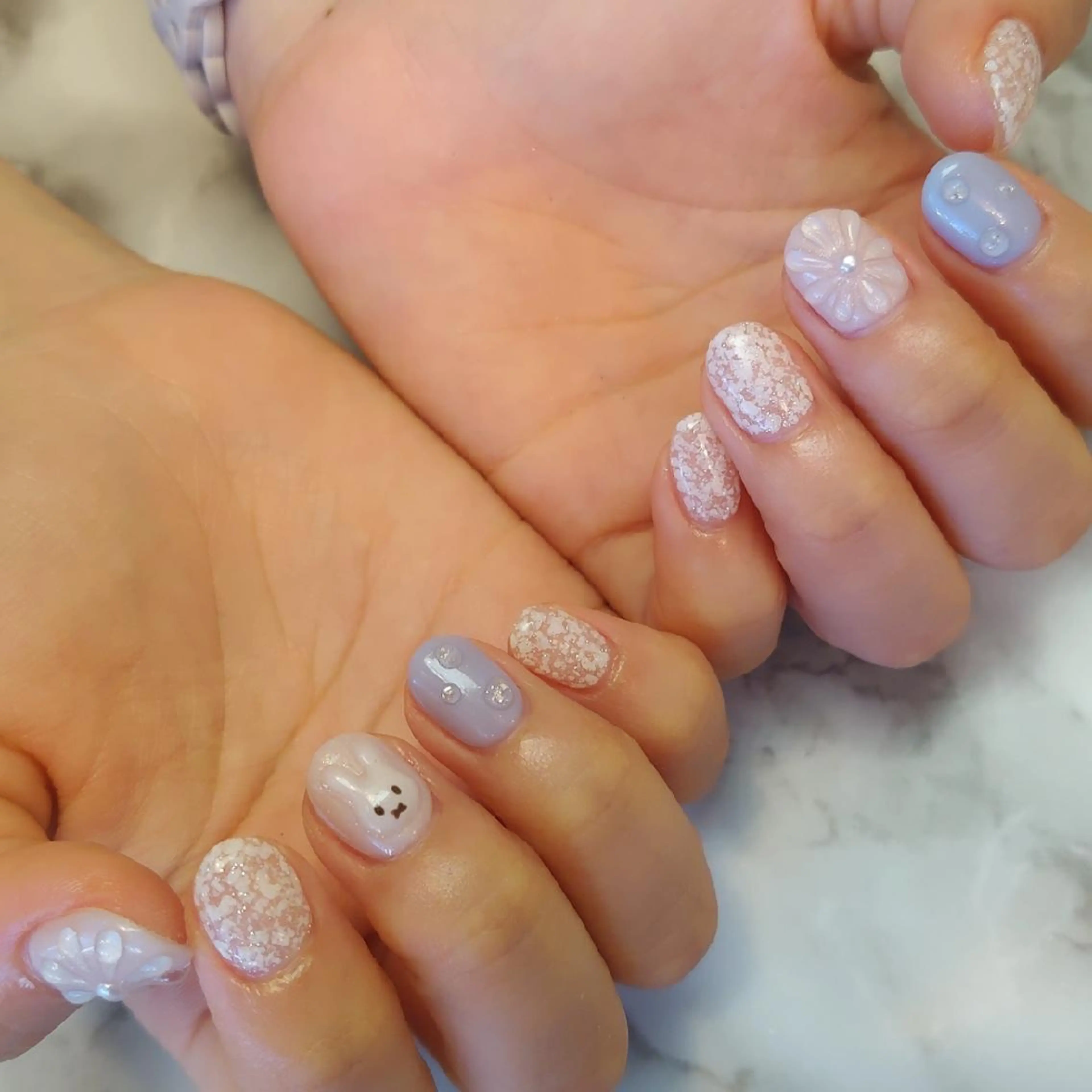 ネイル ぷっくりネイル ジェヌインネイル 河内のネイルデザイン