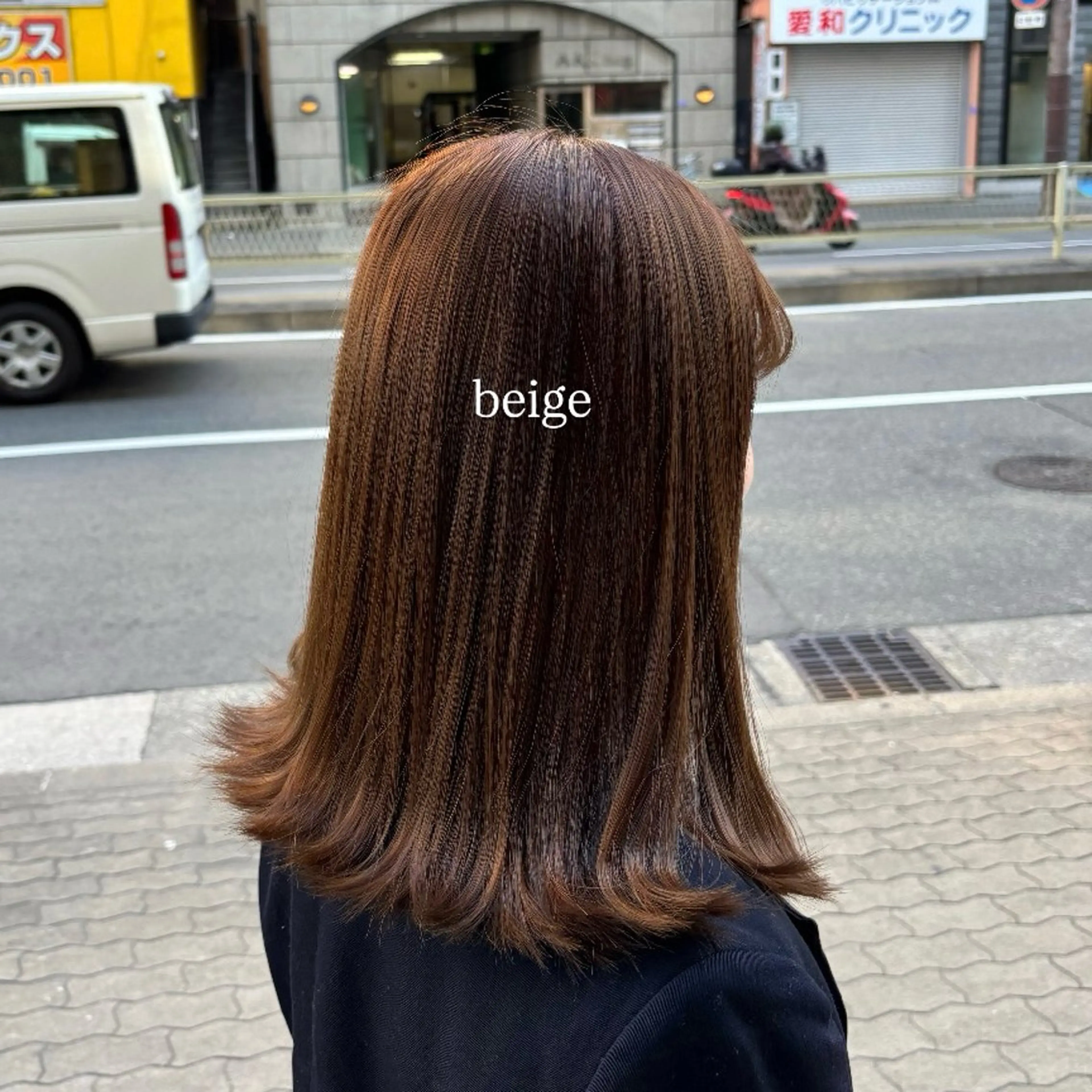 セミロング ヘアカラー 透明感カラー🎀 Honokaのヘアスタイル