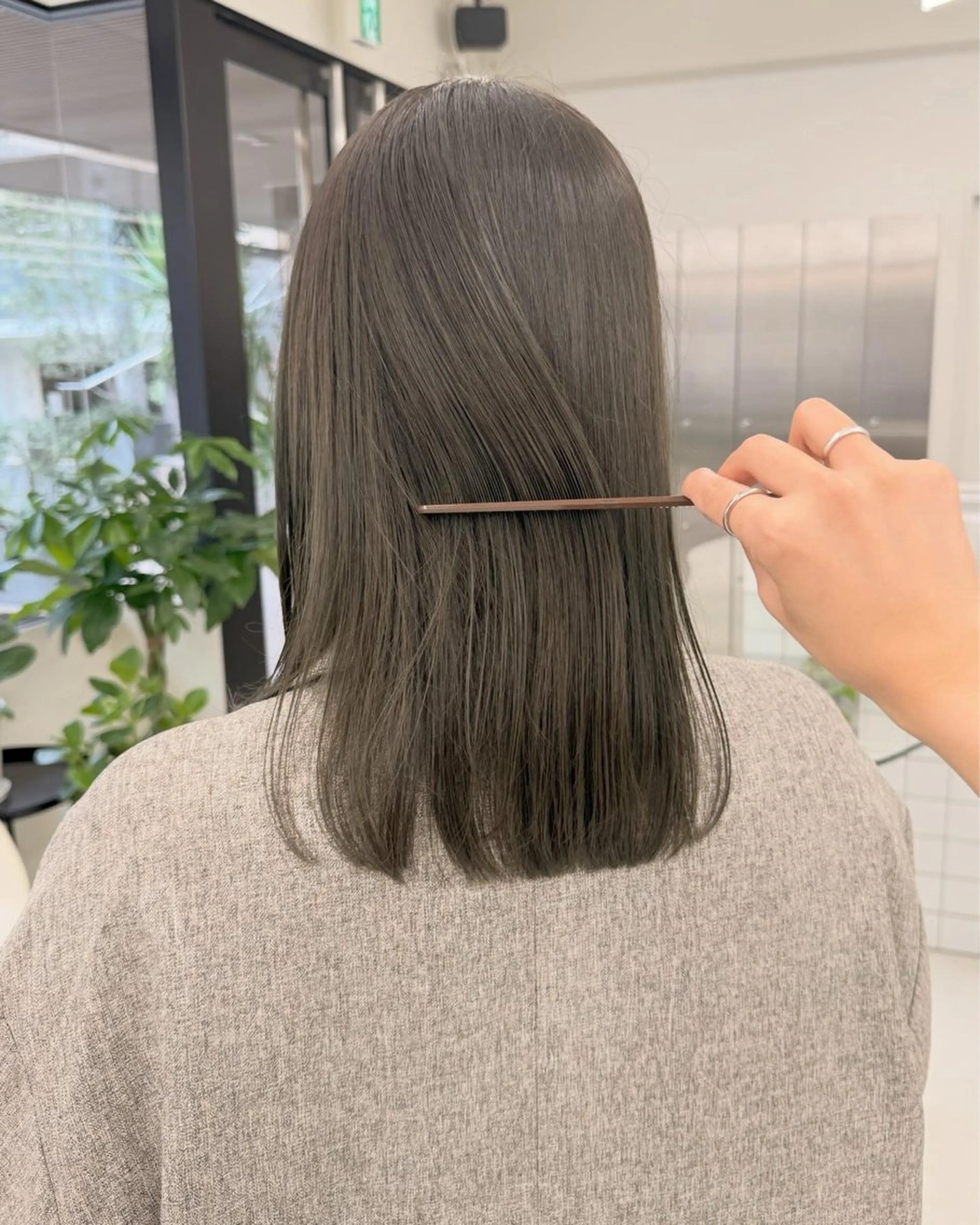 セミロング カラー カット ヘアカラー トリートメント 表参道🌿赤み消し カラー/チナツのヘアスタイル