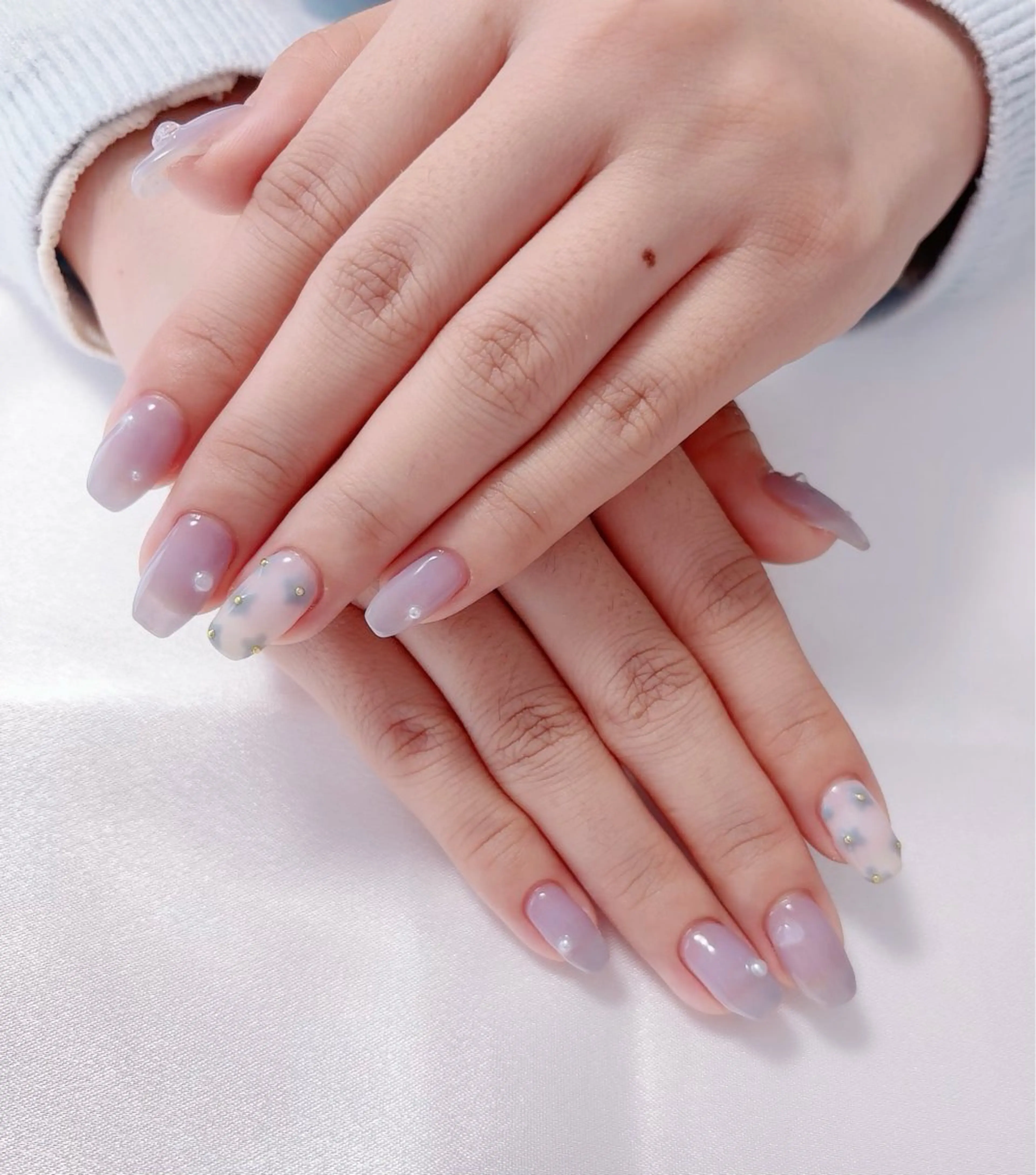 ネイル パープル nail lumièreのネイルデザイン