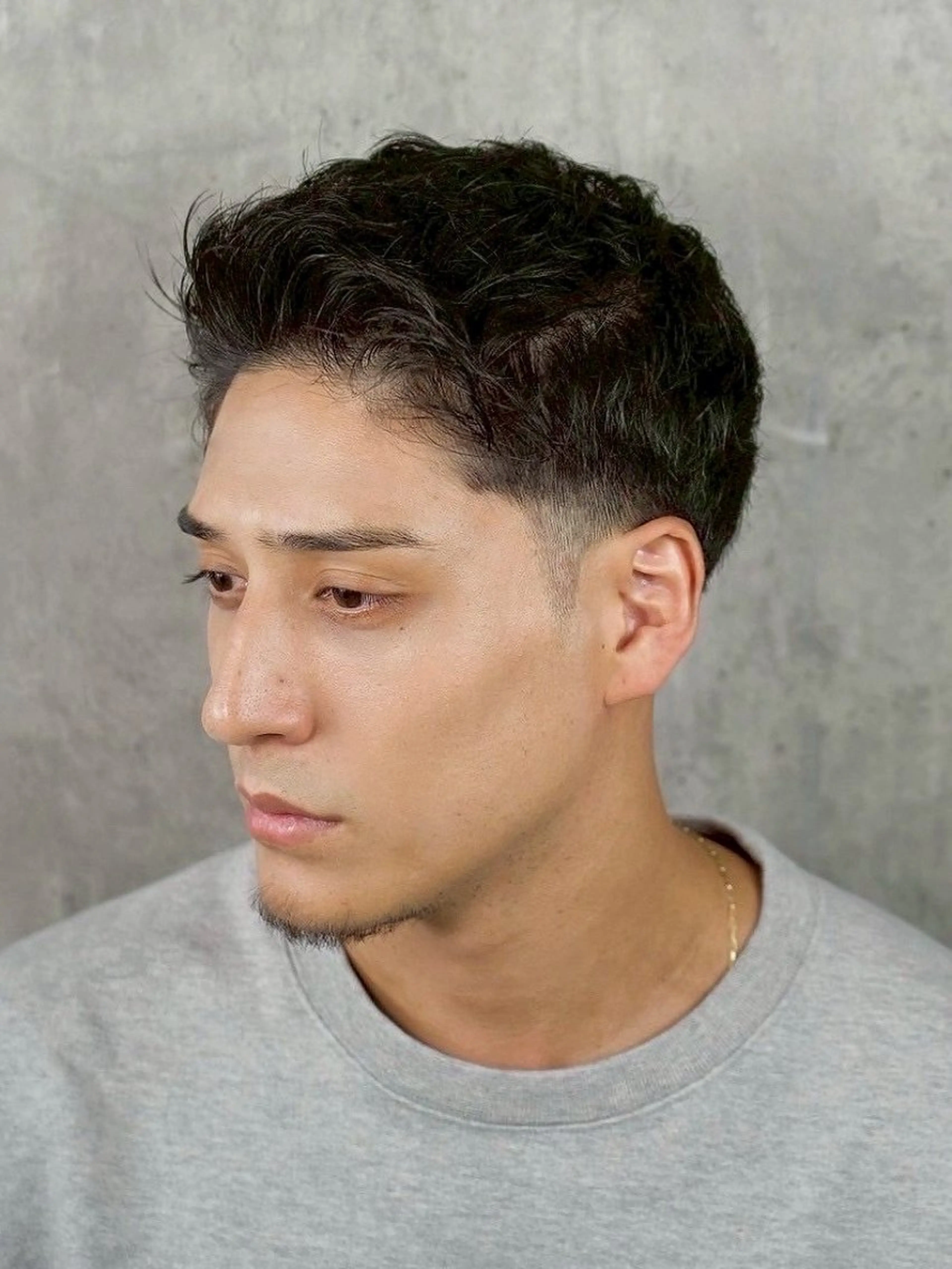 ミディアム ヒロ銀座barber shop 難波所属・つつみうち ふわりのヘアスタイル