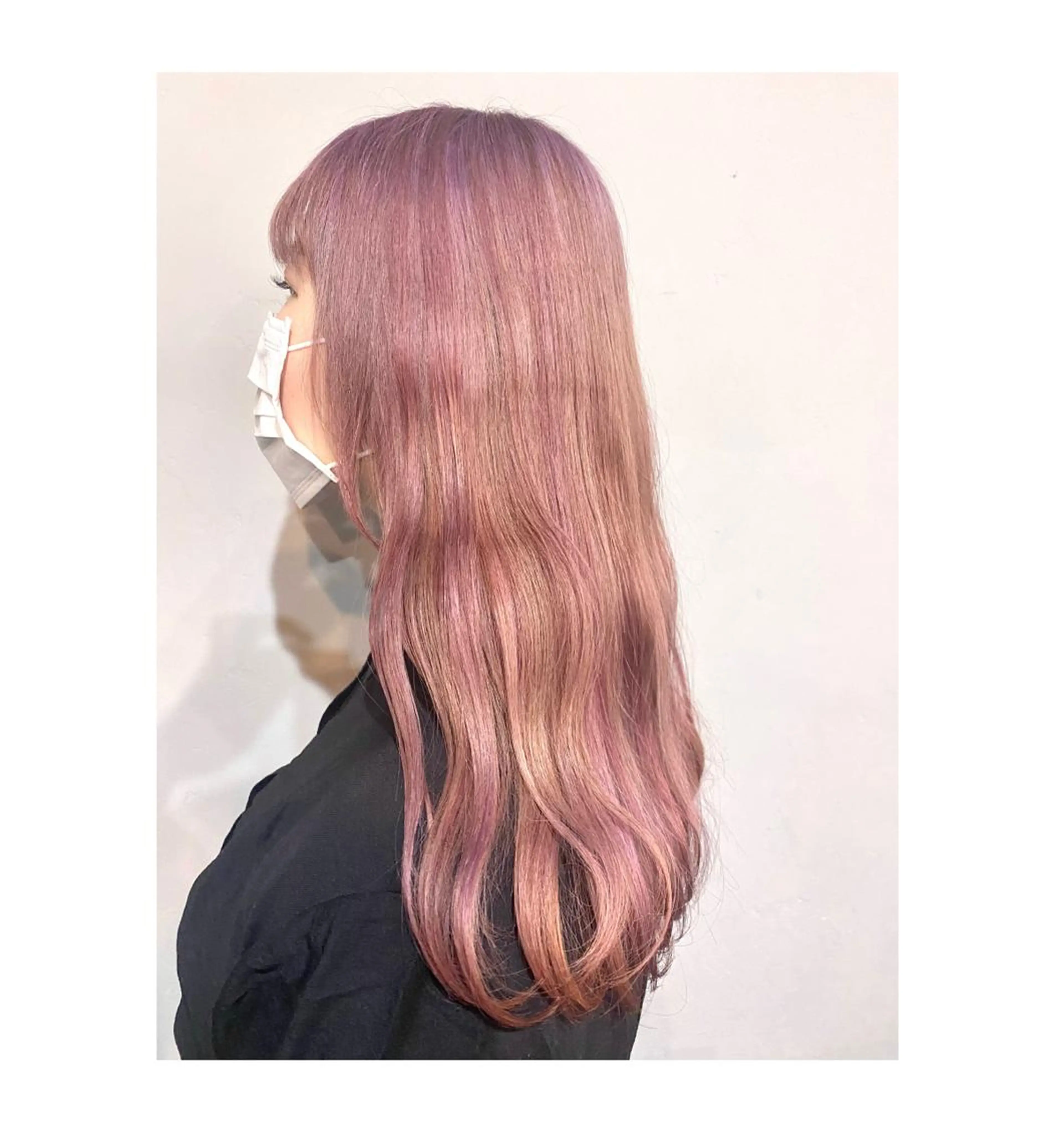 ロング カラー ベージュカラー ブリーチ ピンクカラー ピンクベージュ ヘアカラー TSUNO🦖 派手髪/オタク美容師のヘアスタイル