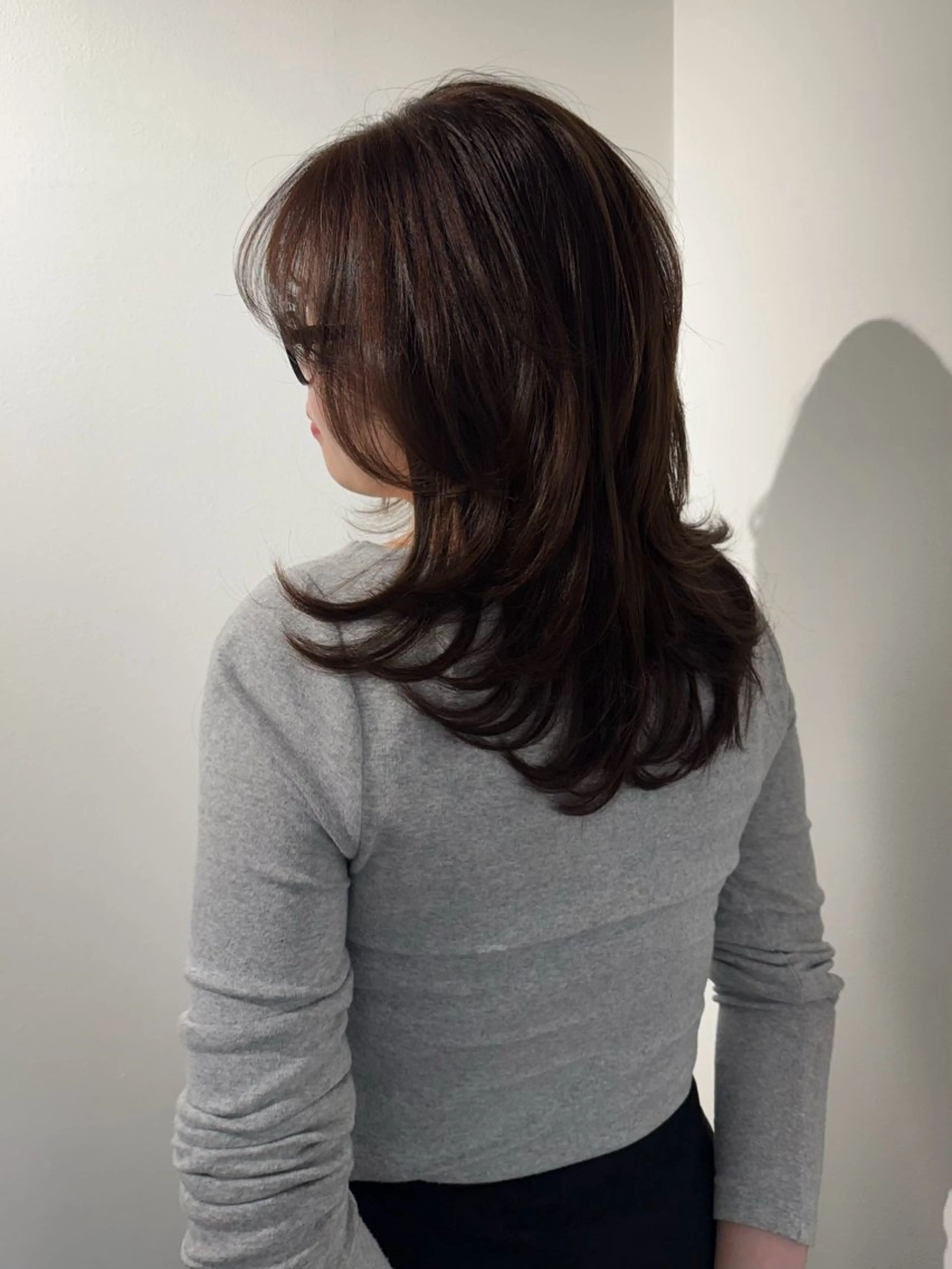 セミロング カラー ヘアアレンジ カット ヘアカラー トリートメント mina 🌷のヘアスタイル